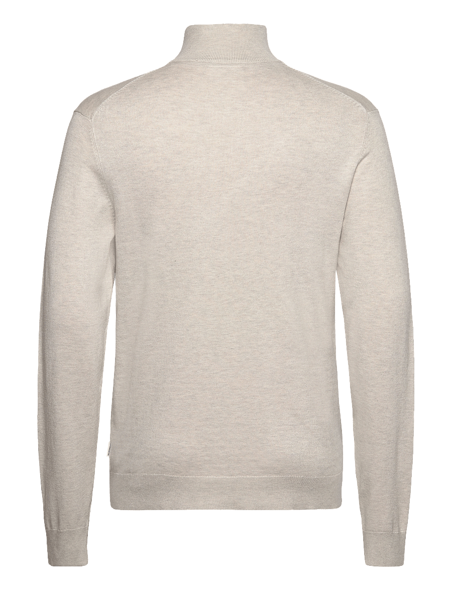 Lindbergh - Ecovero half zip L/S knit - pullover mit halbem reißverschluss - off white mel - 2