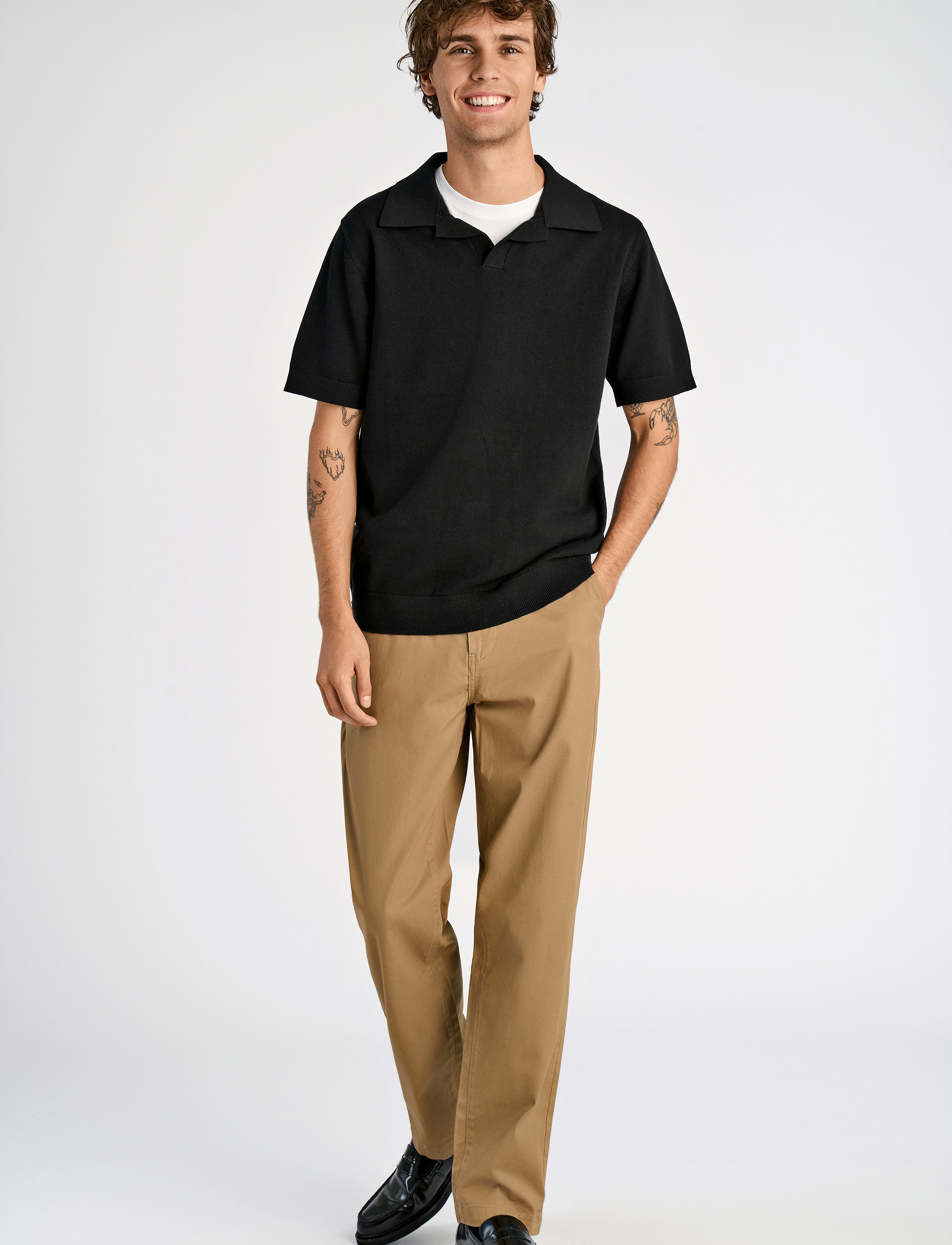 Lindbergh - 100% recycle polo - män - black - 4