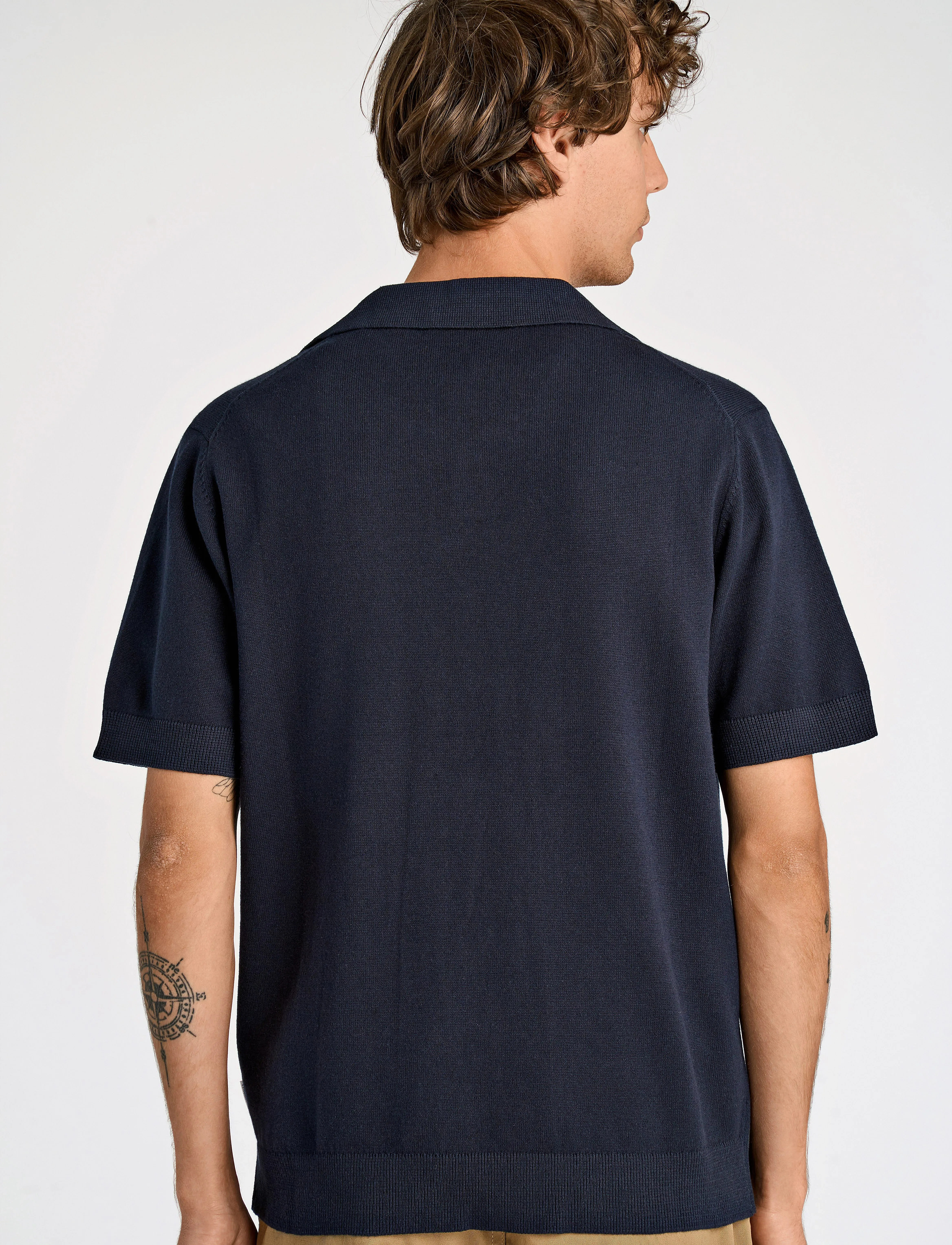 Lindbergh - 100% recycle polo - höstkläder - navy - 3