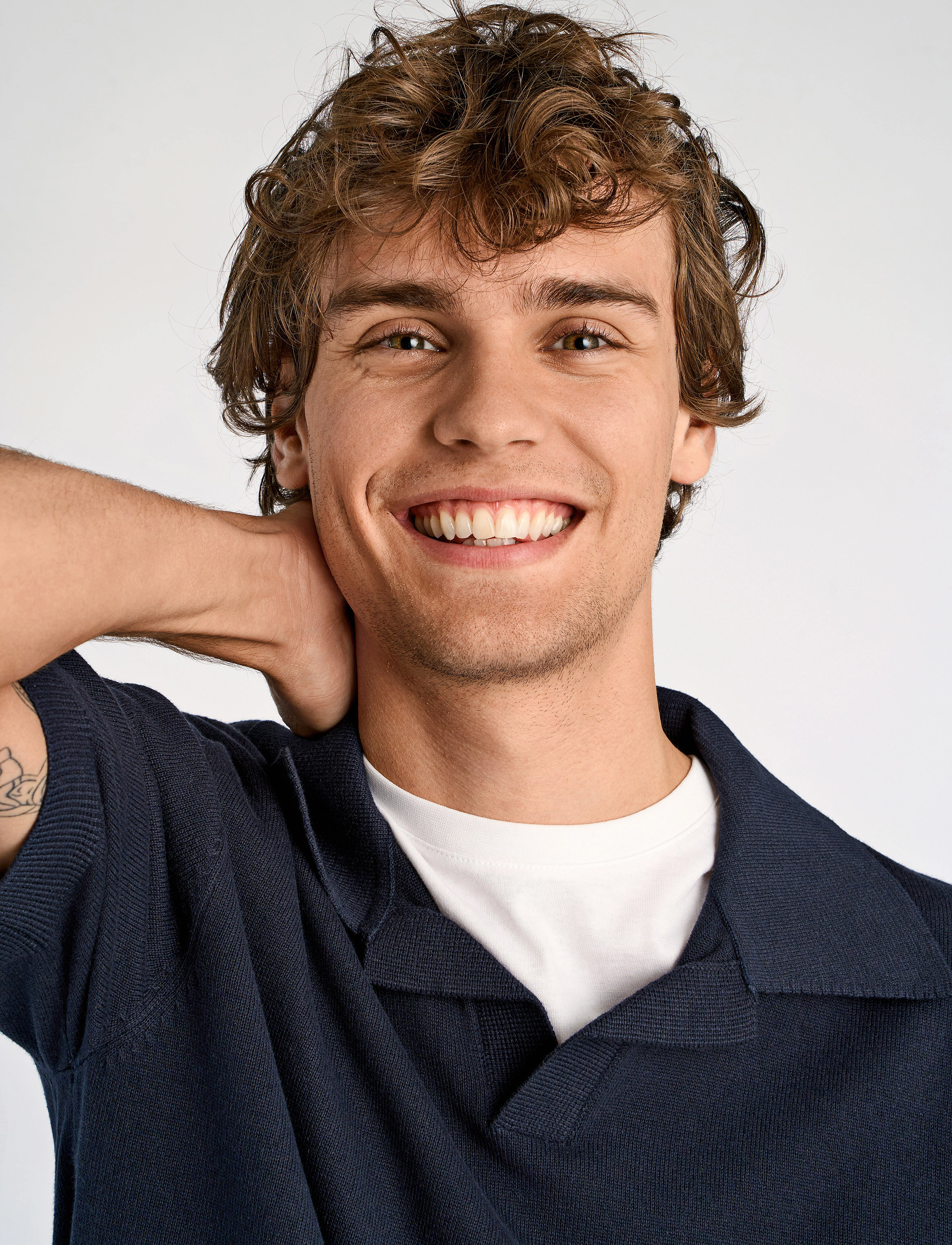Lindbergh - 100% recycle polo - höstkläder - navy - 5