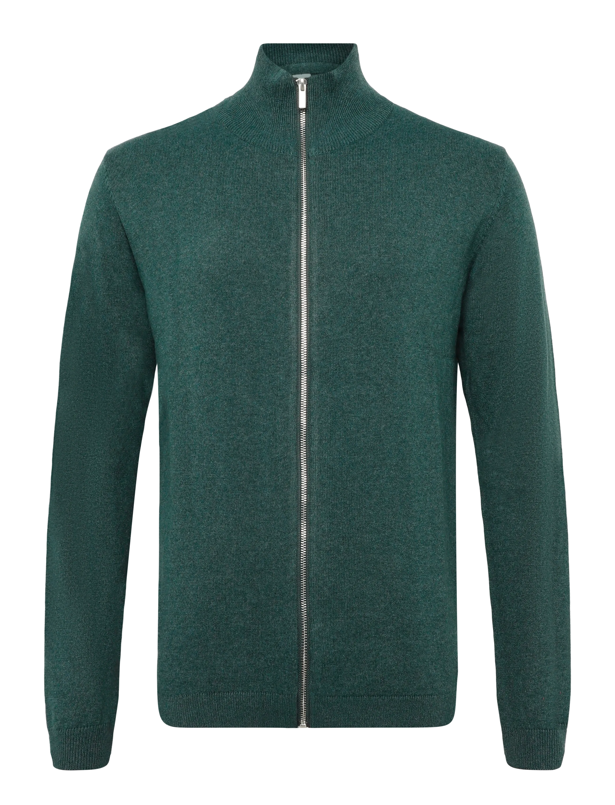 Lindbergh 100% recycle knit full zip - Polokrage - ARMY / khaki/green