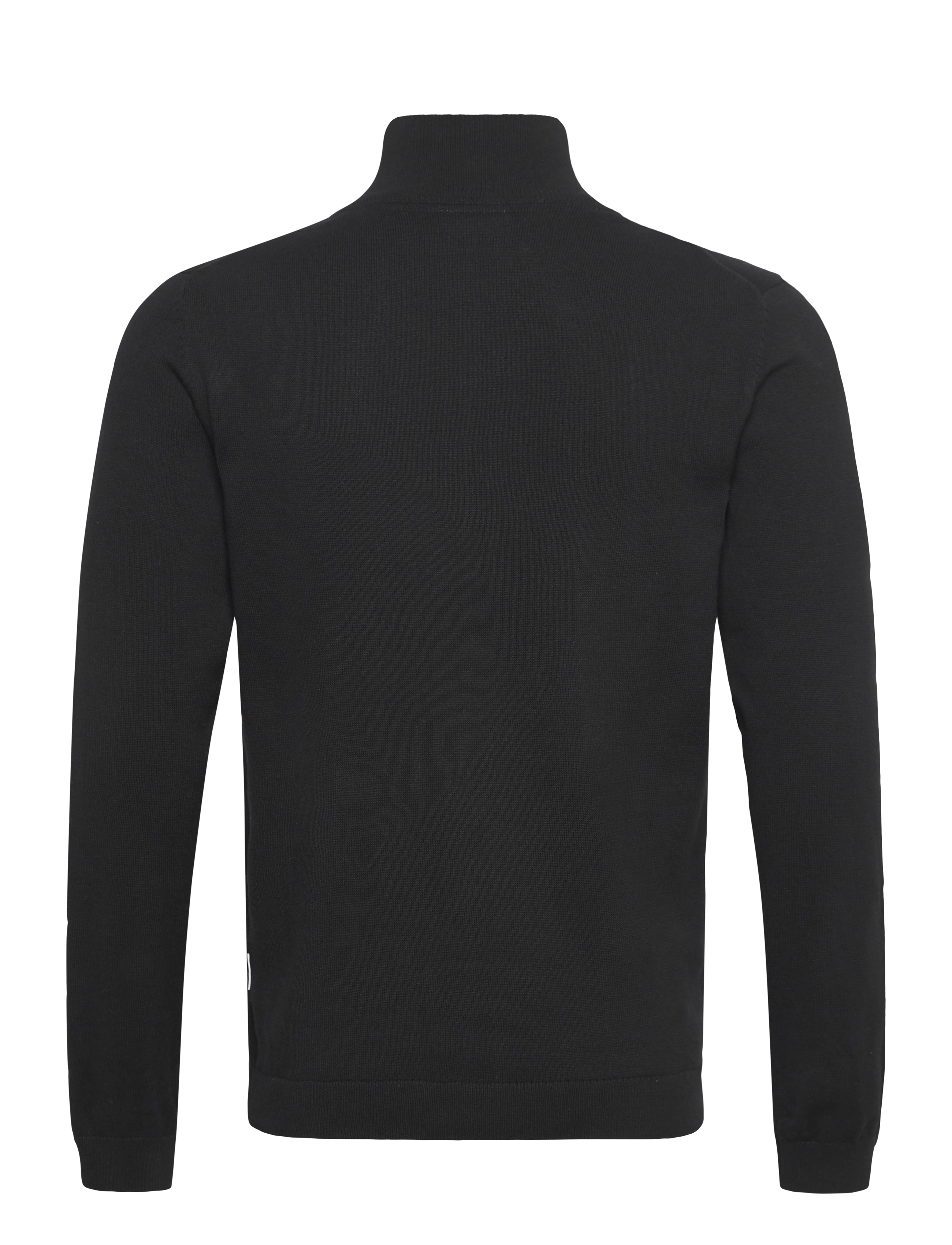 Lindbergh - 100% recycle knit full zip - polokrage - black - 2