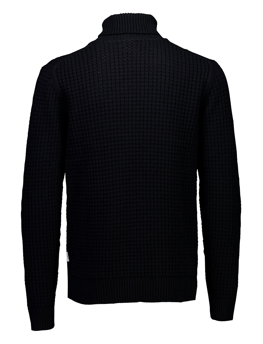 Lindbergh - Structure roll-neck knit - kõrge kaelusega - black - 2
