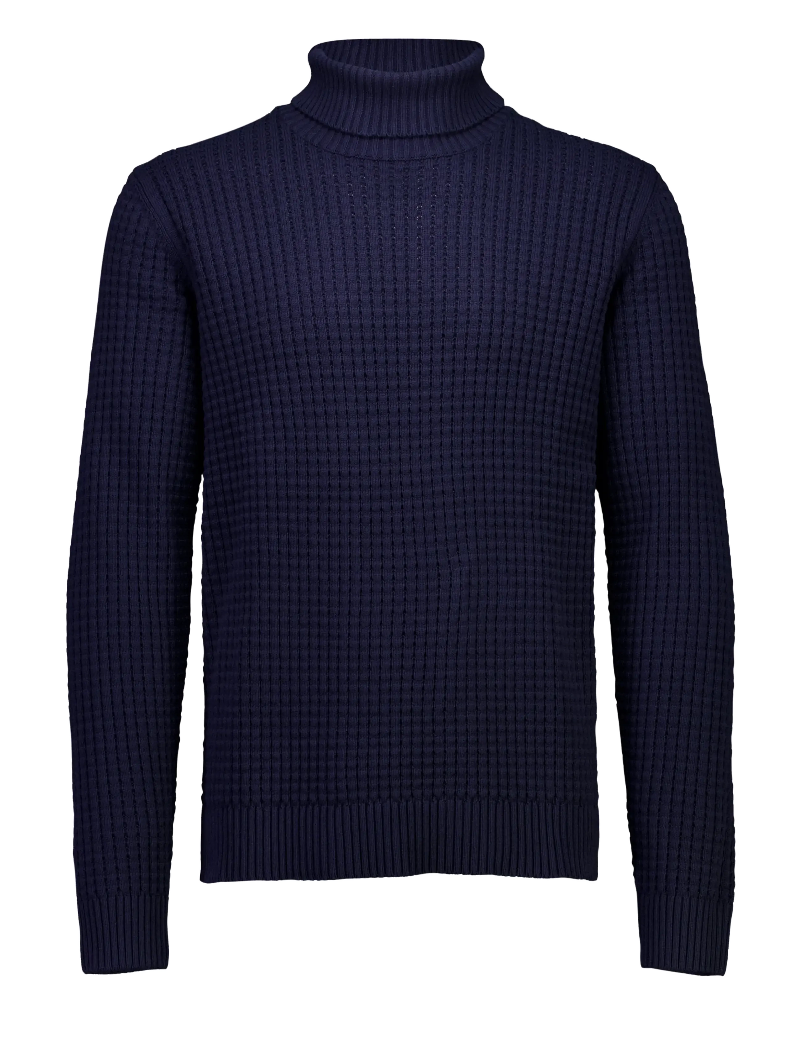 Lindbergh Structure roll-neck knit - Lindbergh - NAVY / navy