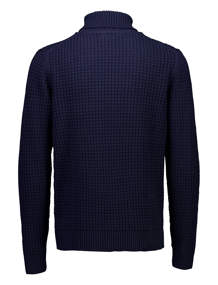 Lindbergh - Structure roll-neck knit - kõrge kaelusega - navy - 2