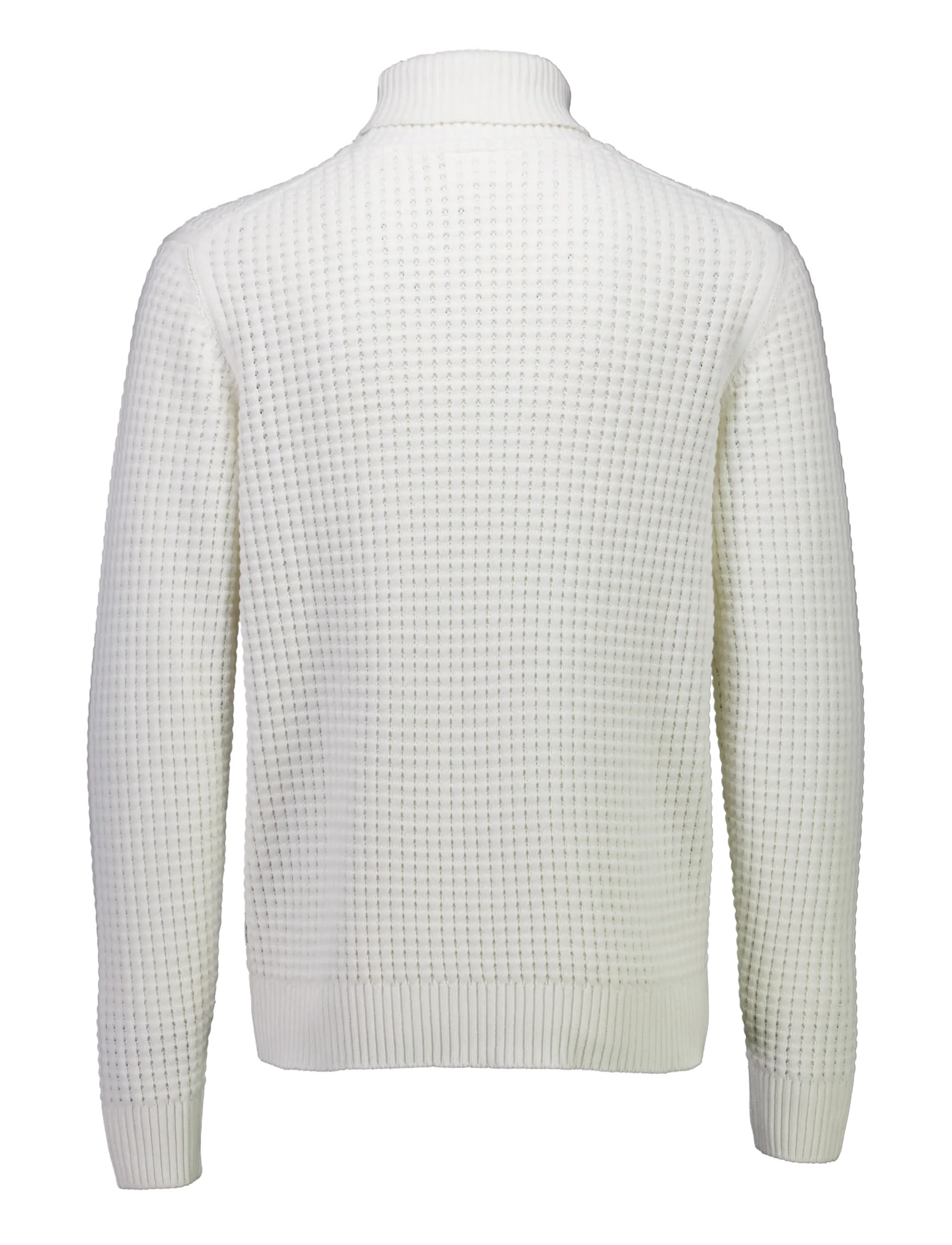 Lindbergh - Structure roll-neck knit - kõrge kaelusega - white - 2