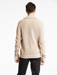 Lindbergh - Half zip sweater - män - dk sand mel - 5