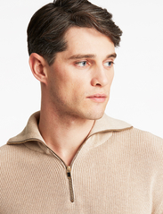 Lindbergh - Half zip sweater - män - dk sand mel - 6