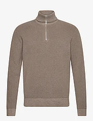 Lindbergh - Half zip sweater - män - dk sand mel - 2