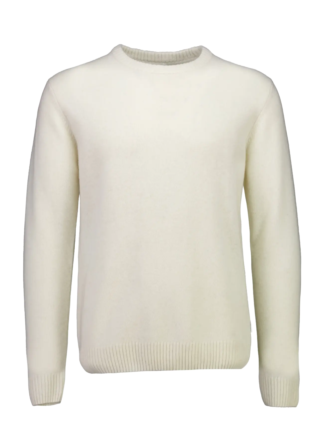Lindbergh Lambswool o-neck knit - Lindbergh - CHALK WHITE / cream