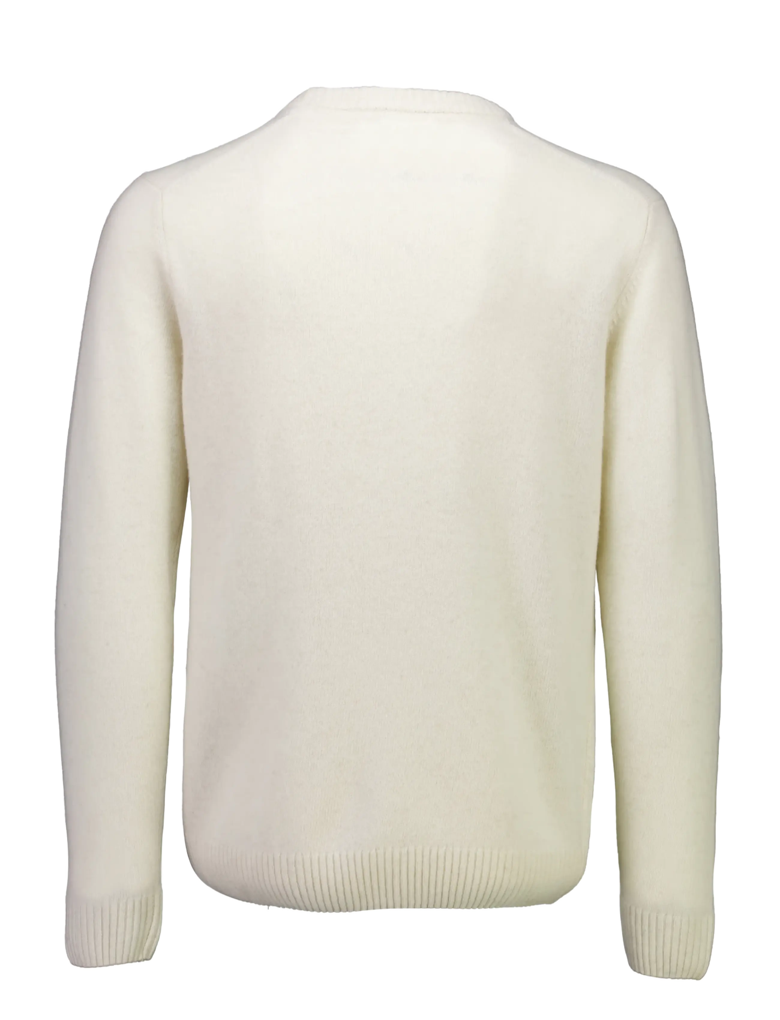 Lindbergh - Lambswool o-neck knit - Ümara kaelusega - chalk white - 2