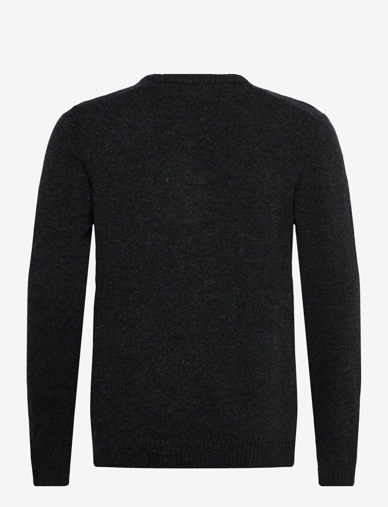 Lindbergh - Lambswool o-neck knit - rundhals - charcoal mel - 2