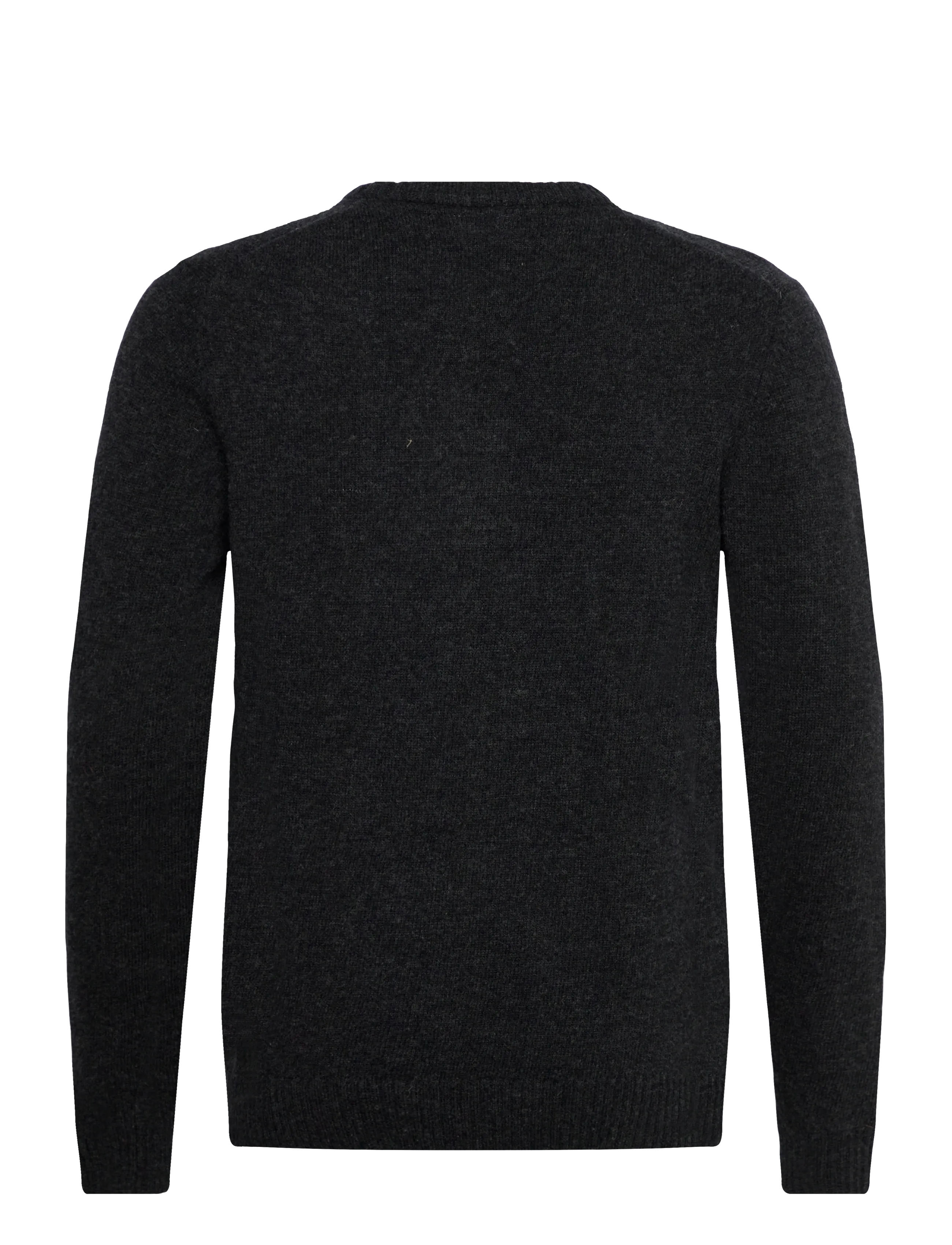Lindbergh - Lambswool o-neck knit - round necks - charcoal mel - 2