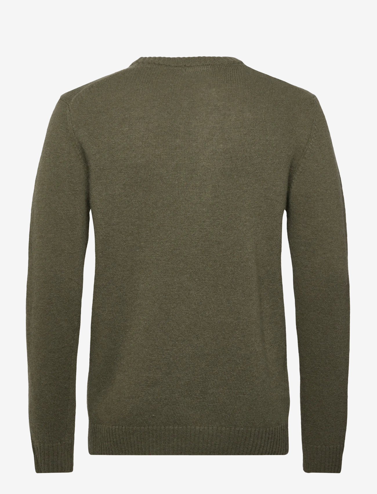 Lindbergh - Lambswool o-neck knit - rund hals - dusty army - 2