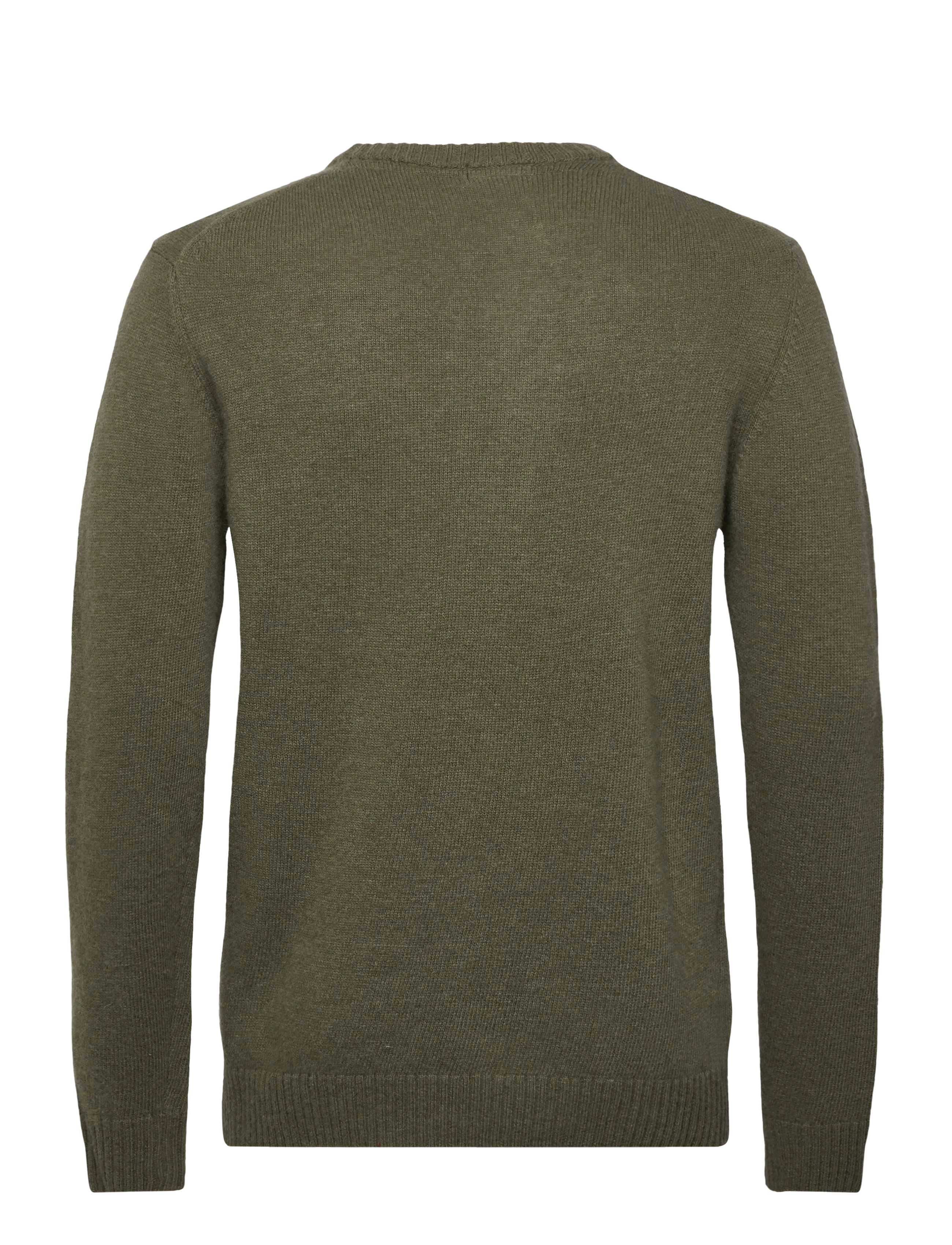 Lindbergh - Lambswool o-neck knit - round necks - dusty army - 2