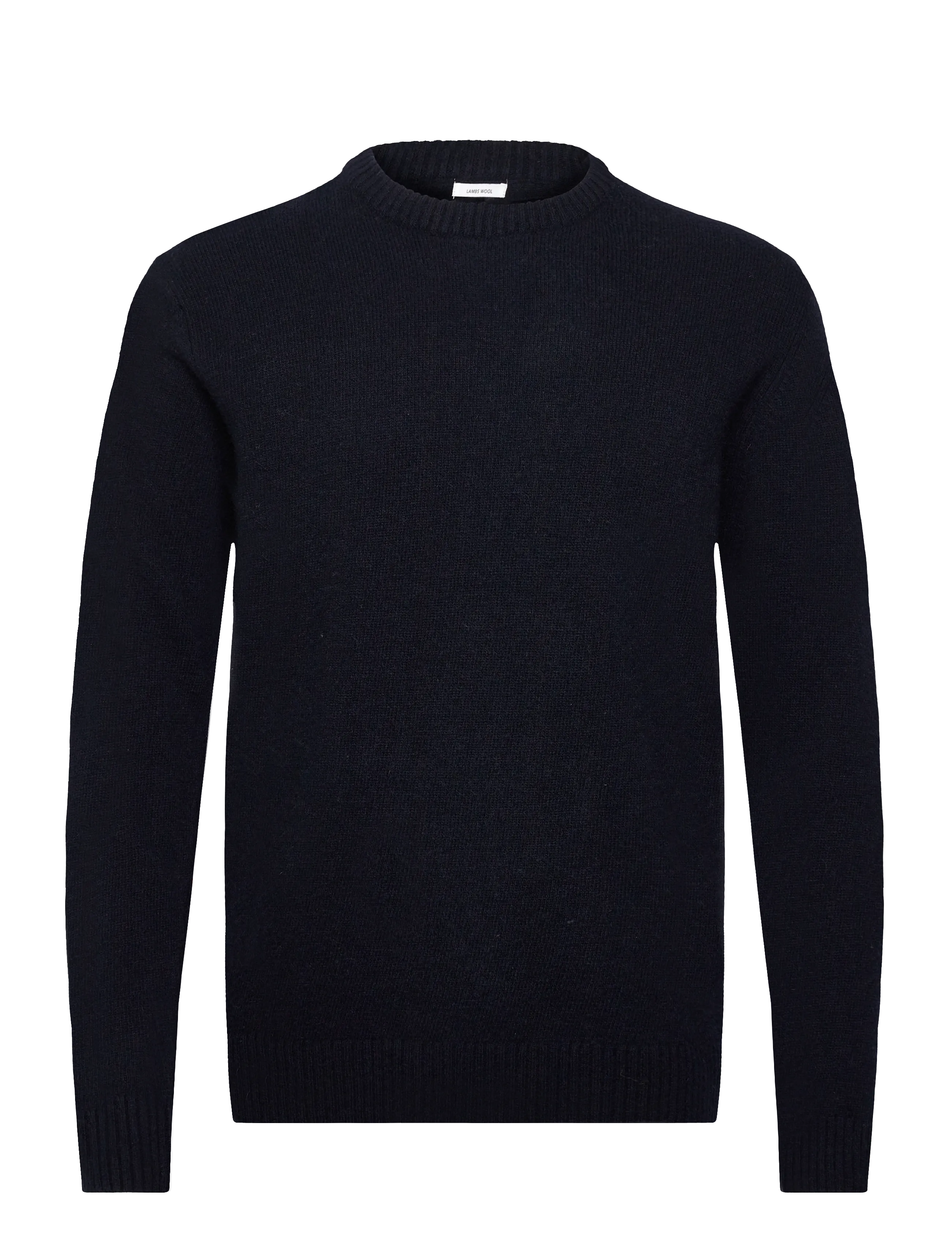 Lambswool o-neck knit - NAVY
