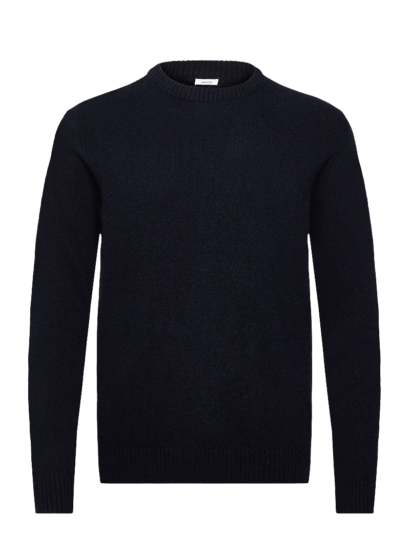 Lindbergh - Lambswool o-neck knit - rundhalsad - navy - 0