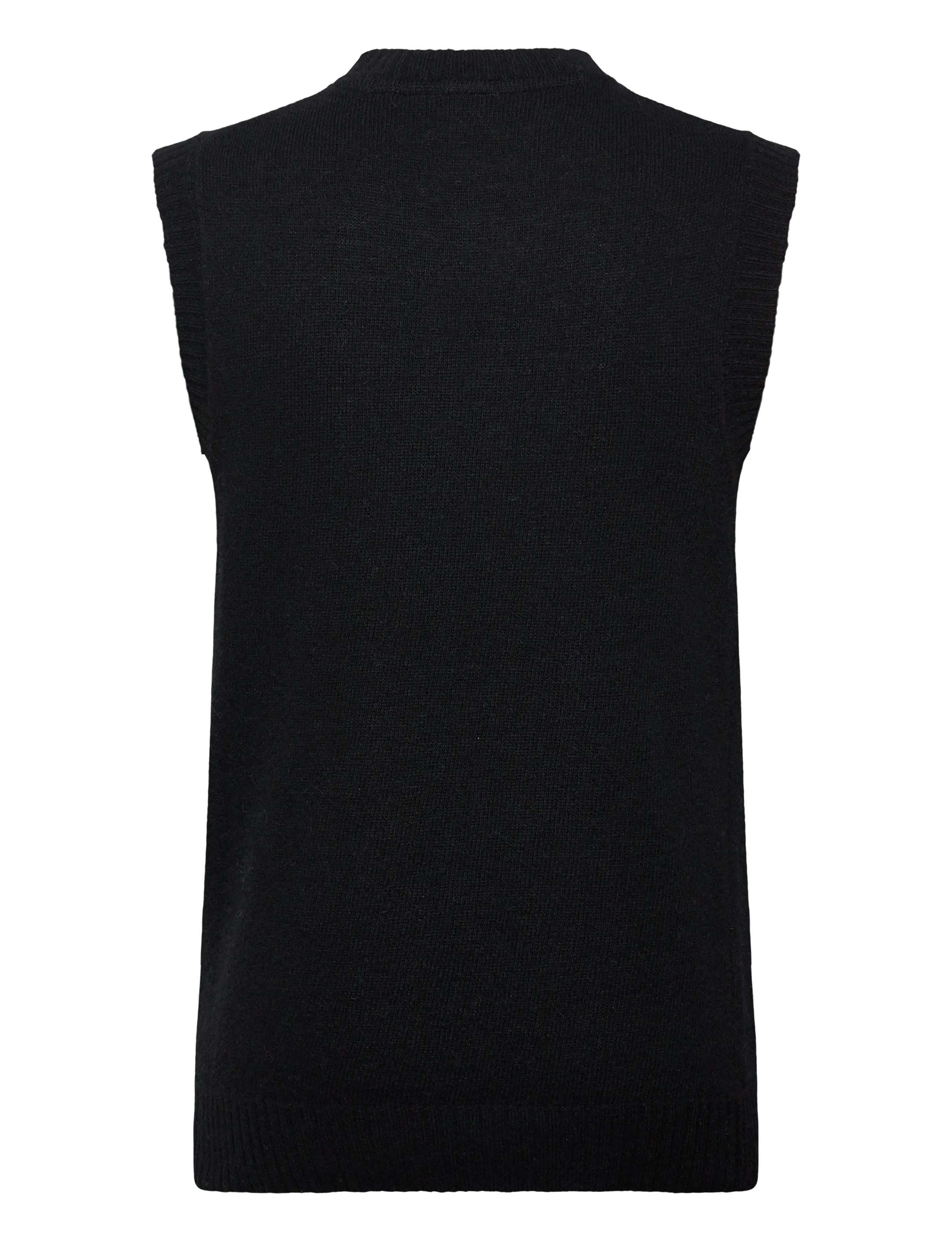 Lindbergh - Lambswool v-neck slipover - gestrickte westen - black - 1