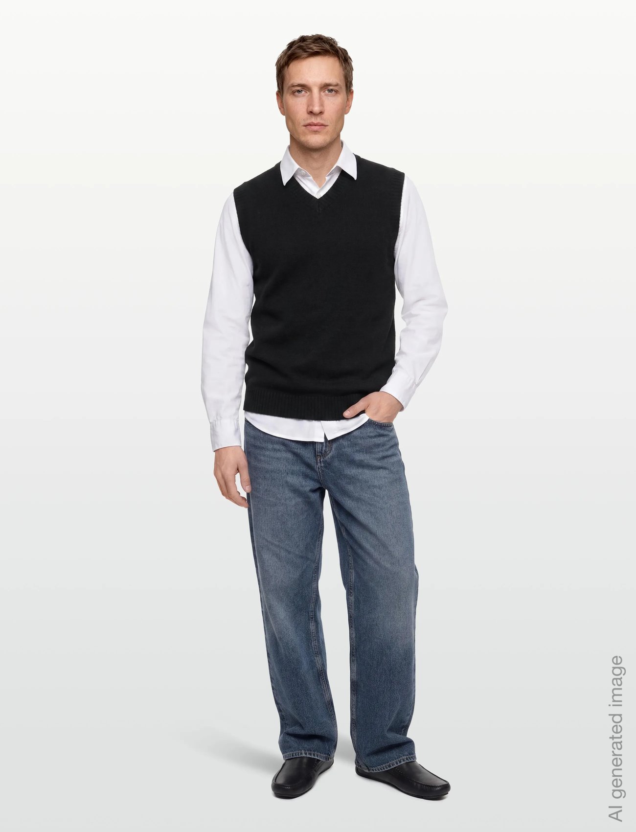 Lambswool v-neck slipover