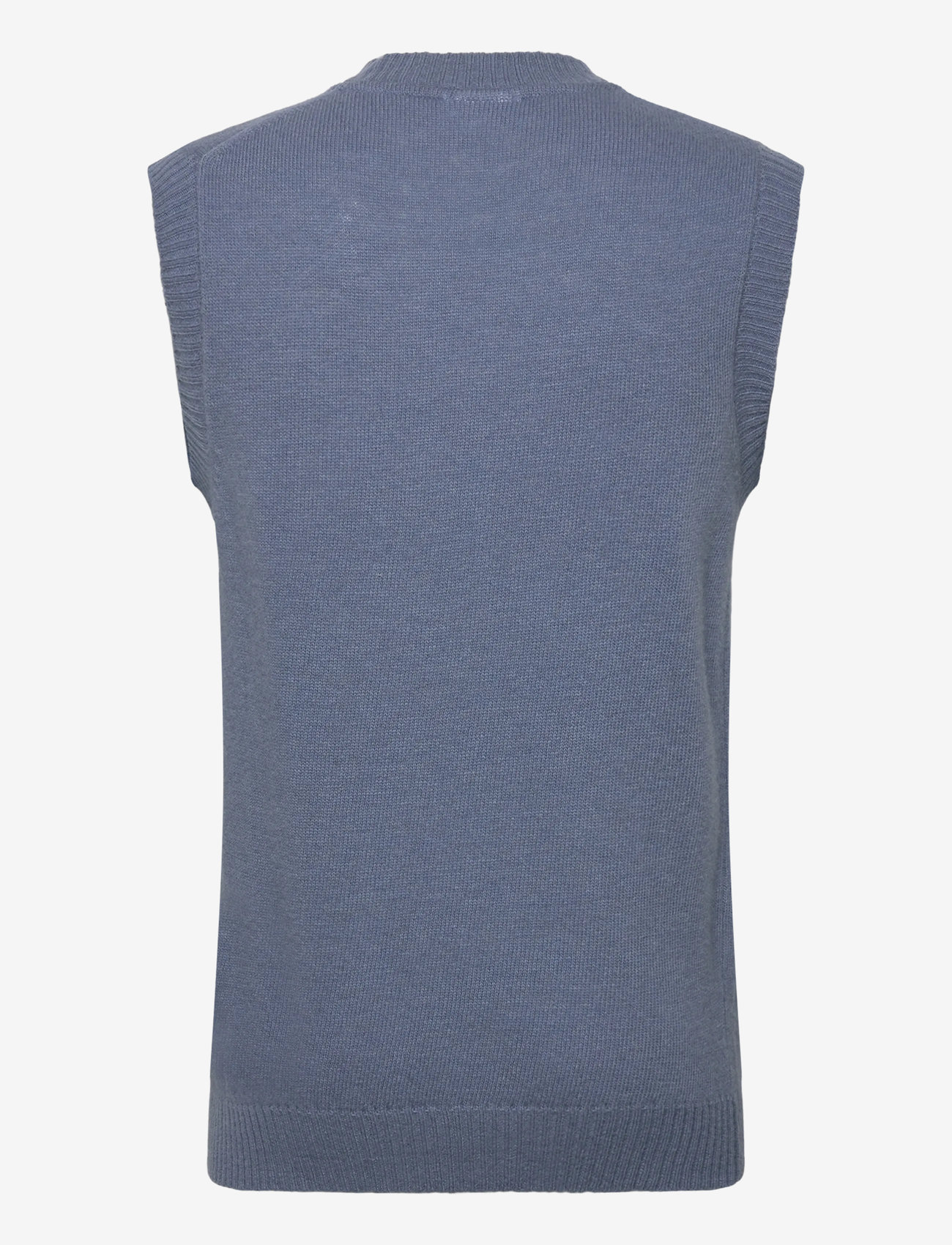 Lindbergh - Lambswool v-neck slipover - gestrickte westen - blue ice mel - 1