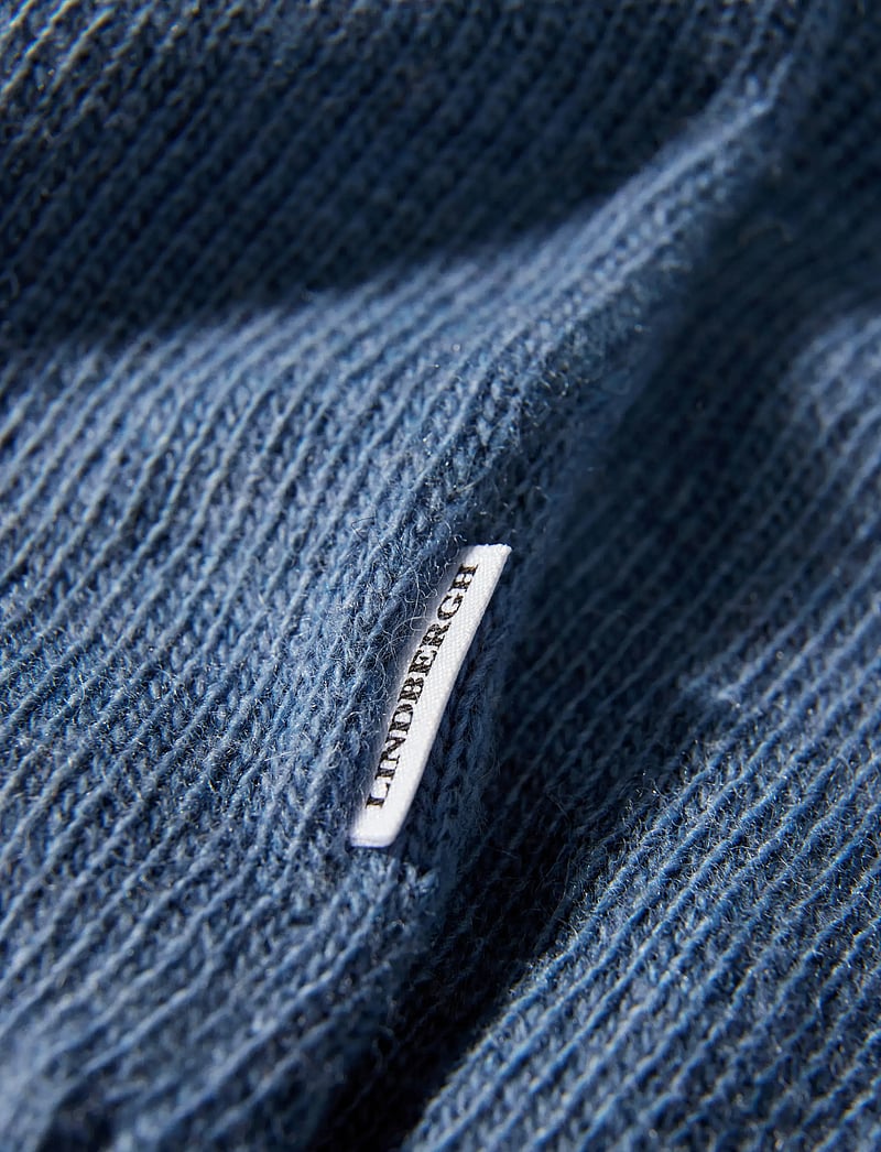 Lindbergh - Lambswool v-neck slipover - gestrickte westen - blue ice mel - 4