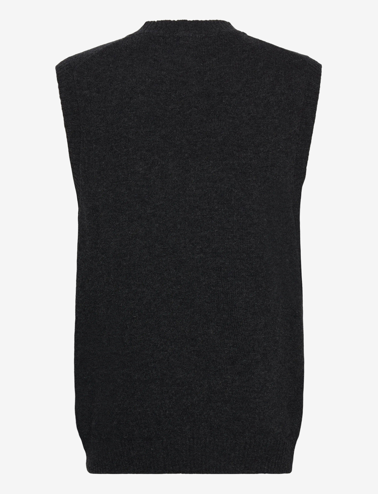 Lindbergh - Lambswool v-neck slipover - gestrickte westen - charcoal mel - 2