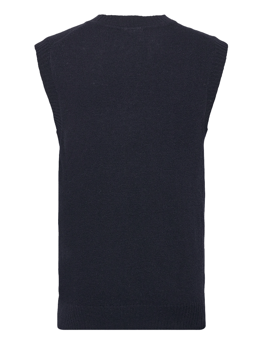 Lindbergh - Lambswool v-neck slipover - gestrickte westen - navy - 2