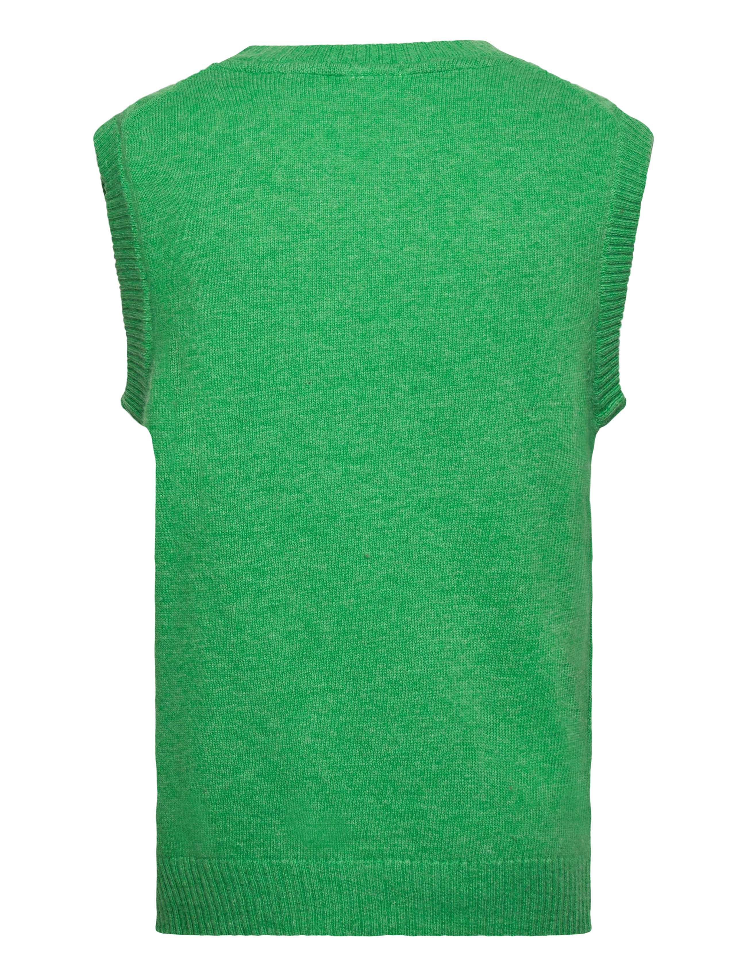 Lindbergh - Lambswool button slipover - knitwear - bright green mel - 1