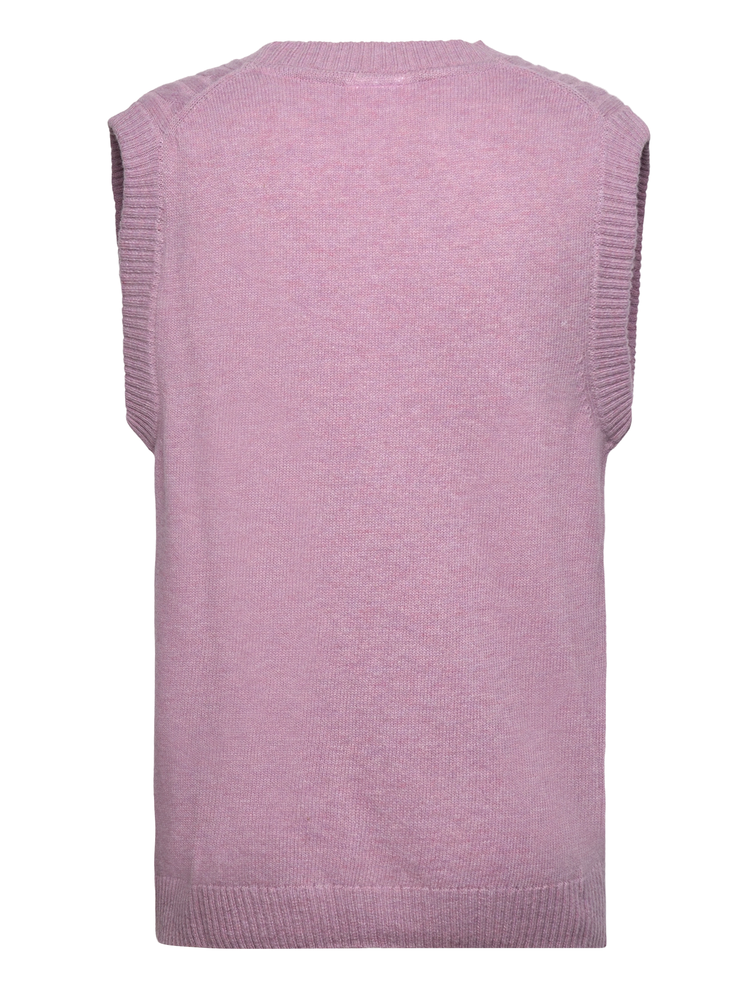 Lindbergh - Lambswool button slipover - koftor - lavender mel - 1