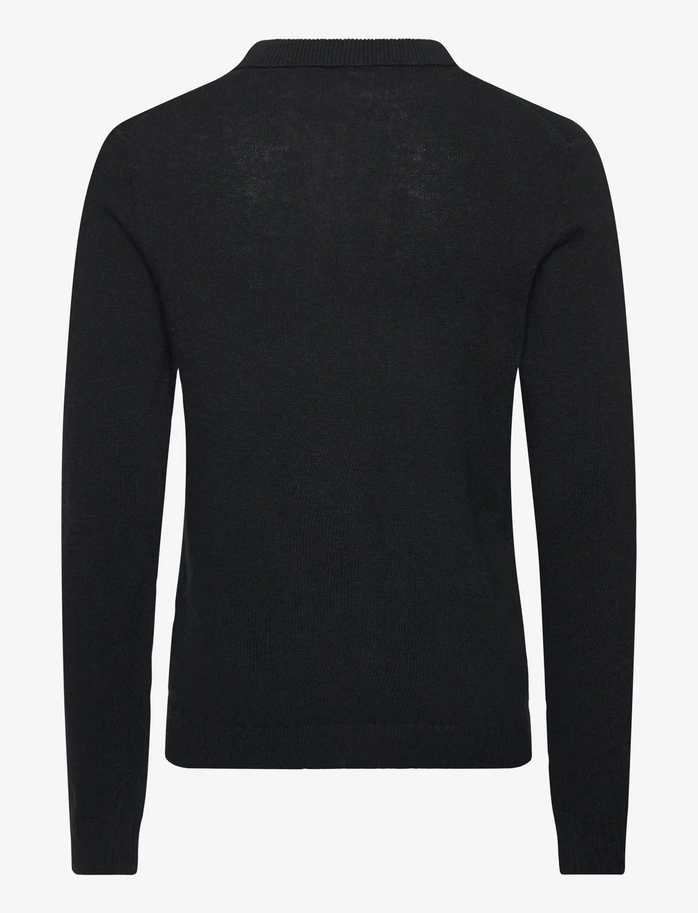 Lindbergh - Lambswool L/S v-neck polo - polostrik - black - 2
