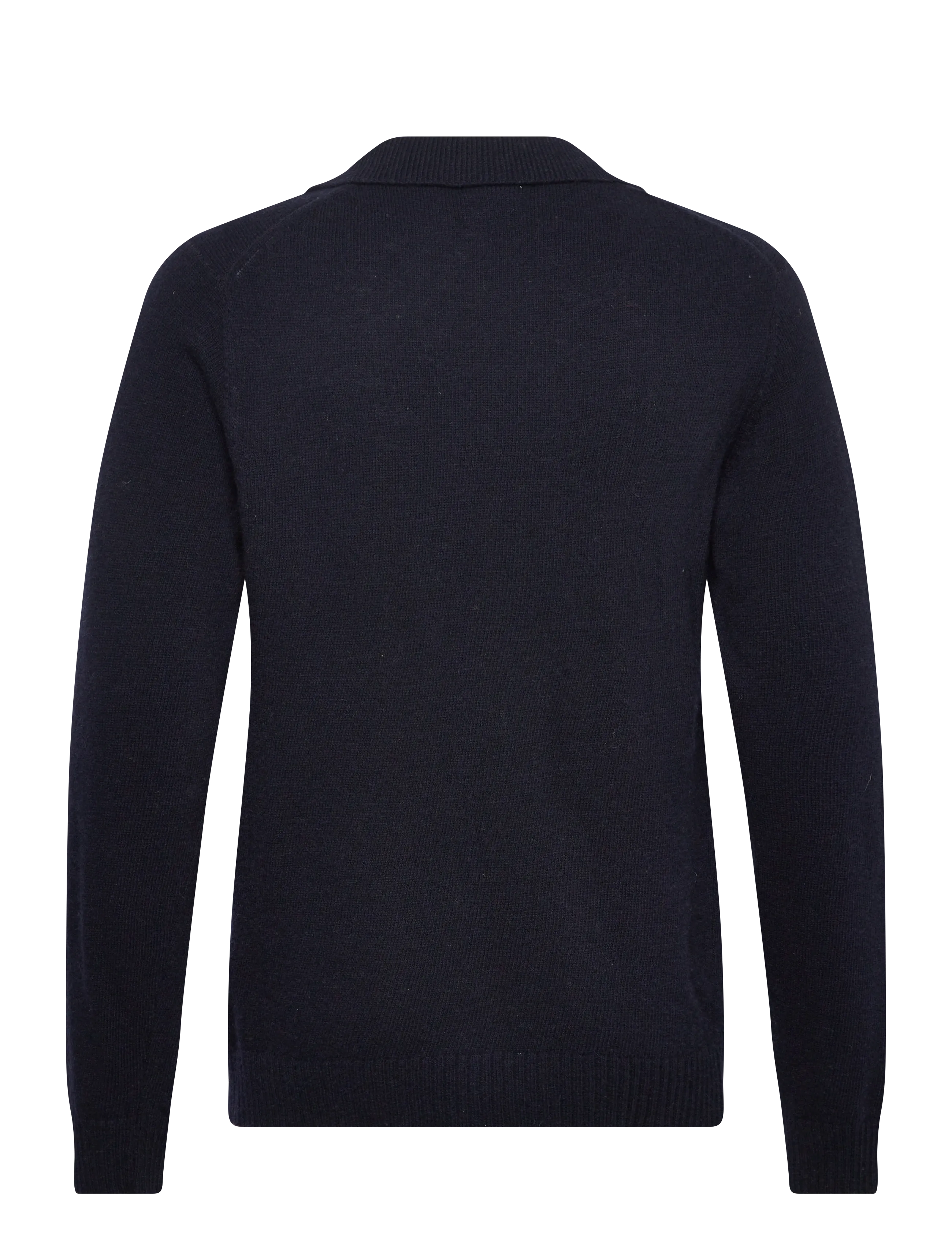 Lindbergh - Lambswool L/S v-neck polo - trikotažiniai polo marškinėliai ilgomis rankovėmis - navy - 1