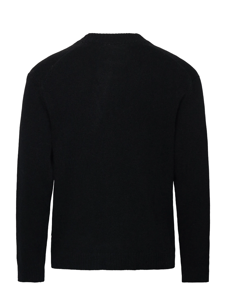 Lindbergh - Lambswool button cardigan - kardiganid - black - 2