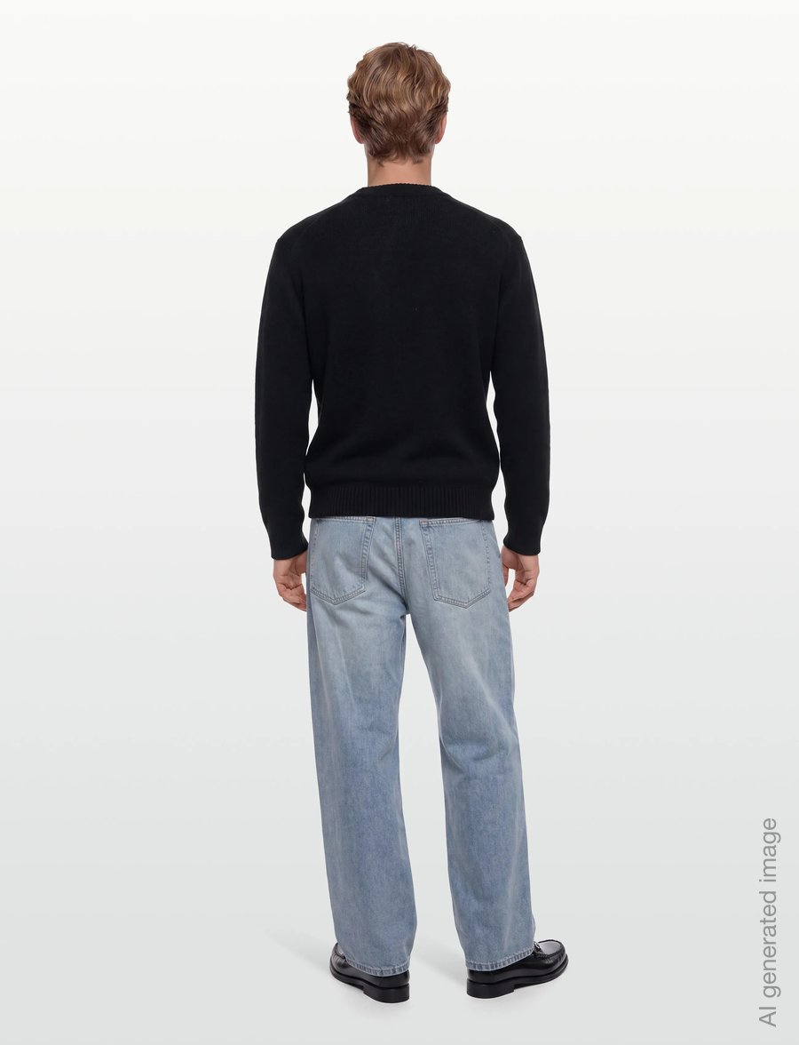 Lindbergh - Lambswool button cardigan - kardiganid - black - 4