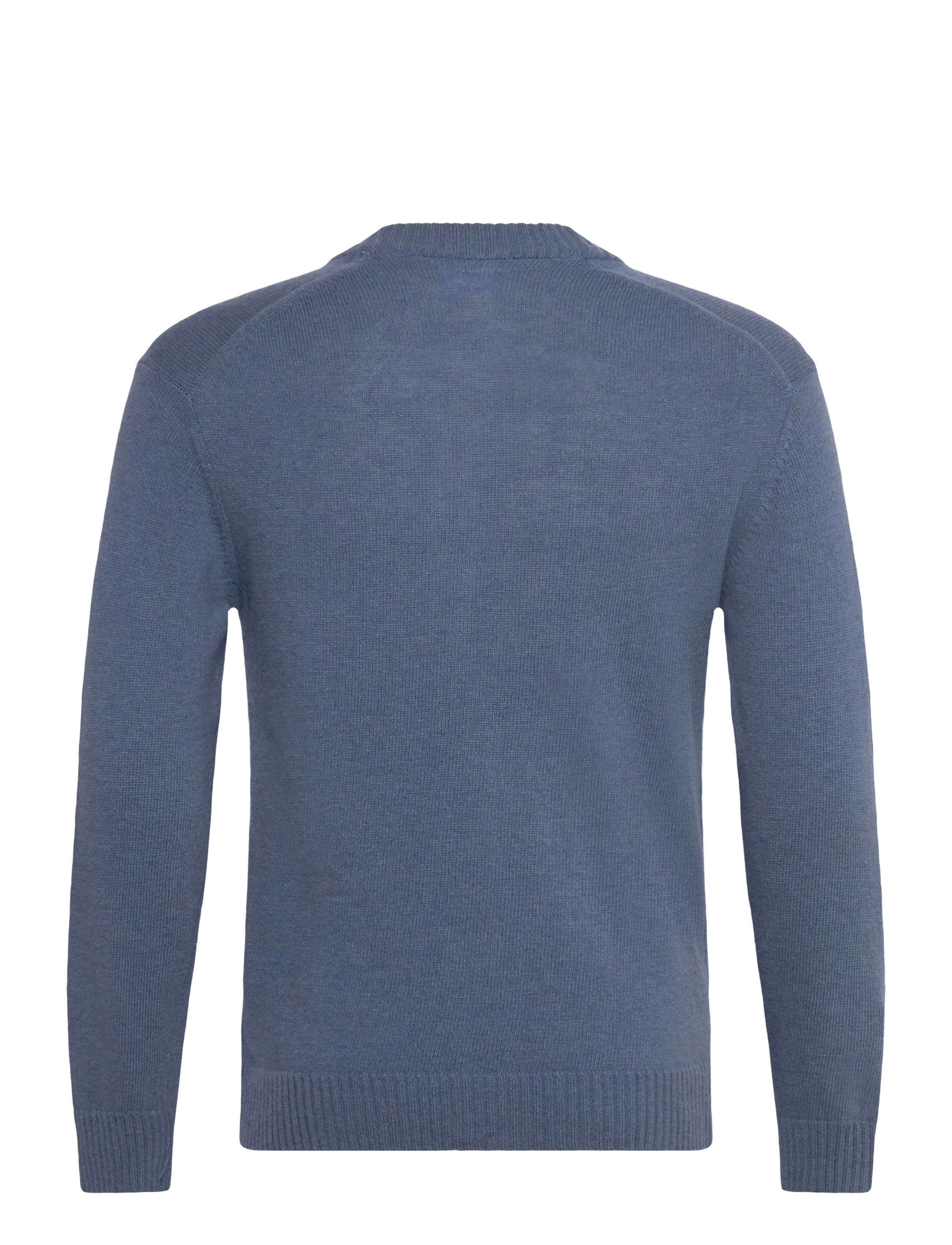 Lindbergh - Lambswool  button cardigan - cardigans - blue ice mel - 2
