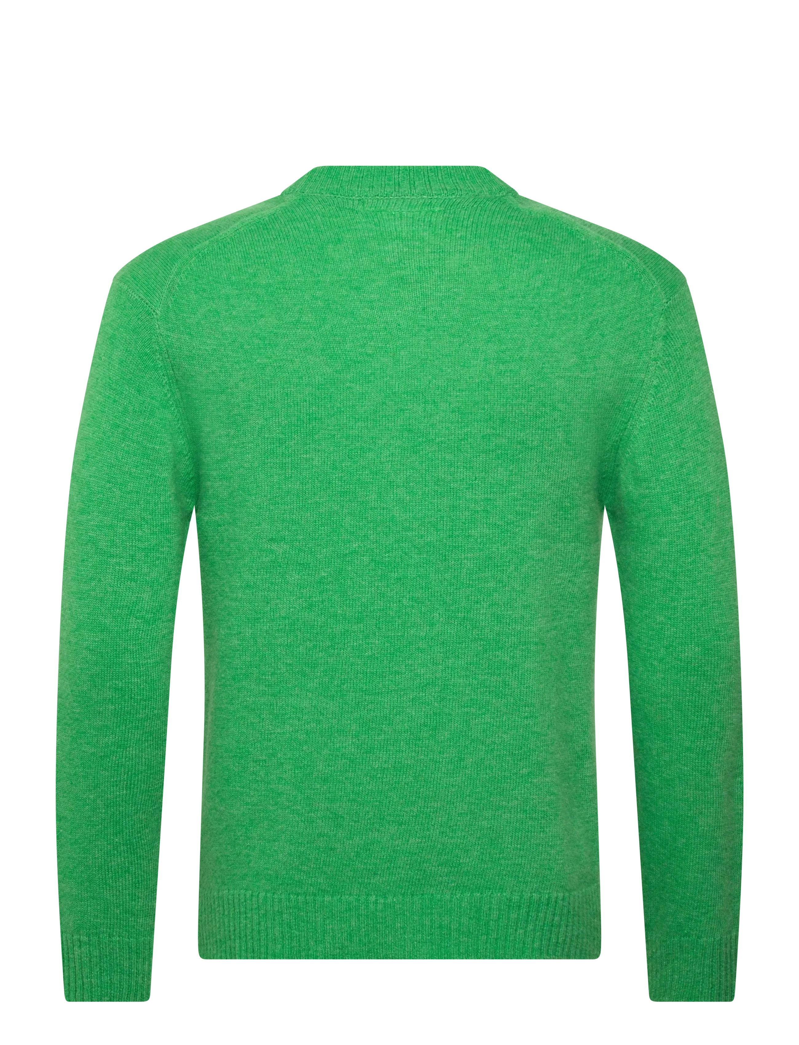 Lindbergh - Lambswool  button cardigan - koftor - bright green mel - 1