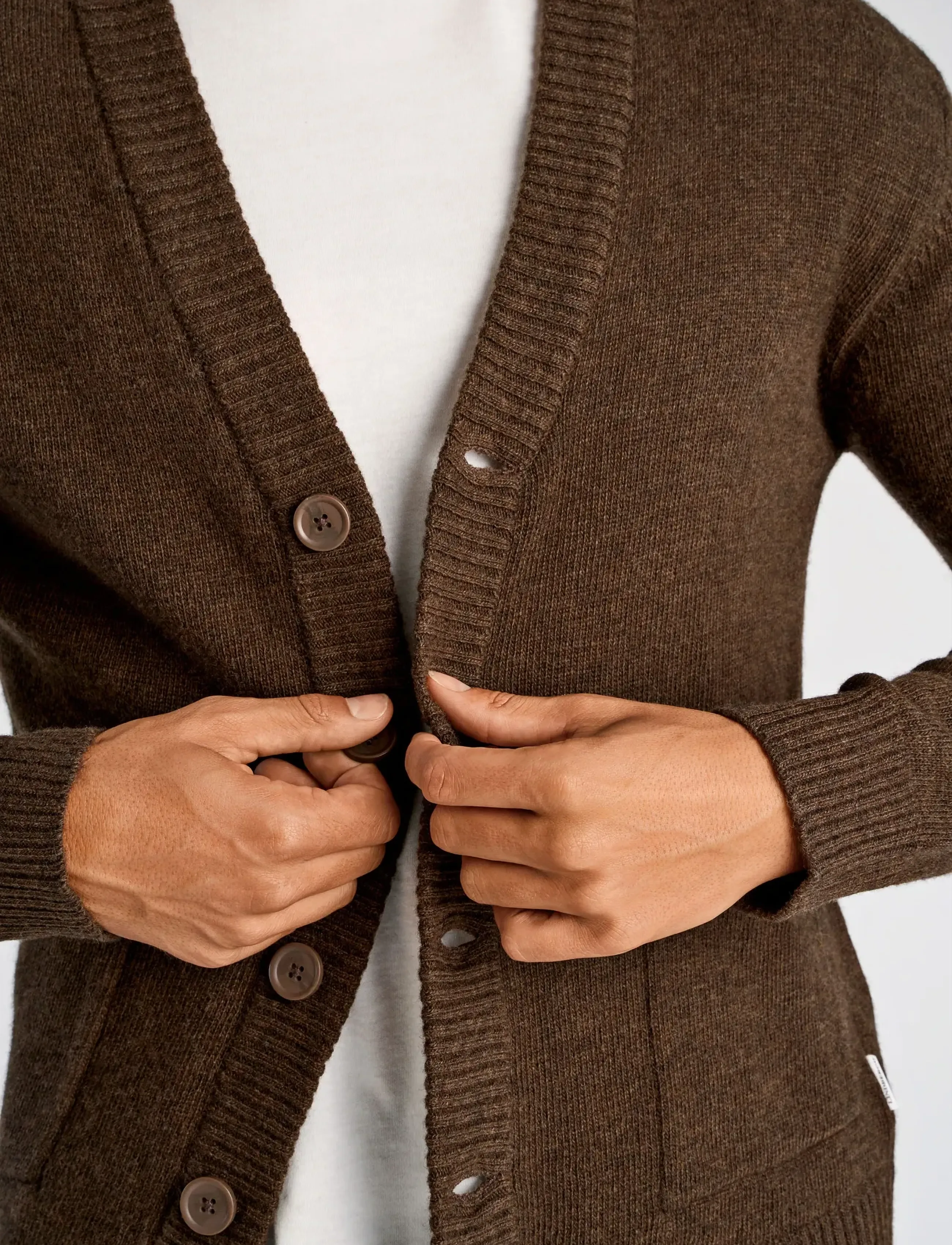 Lindbergh Lambswool Button Cardigan herr – bild 5