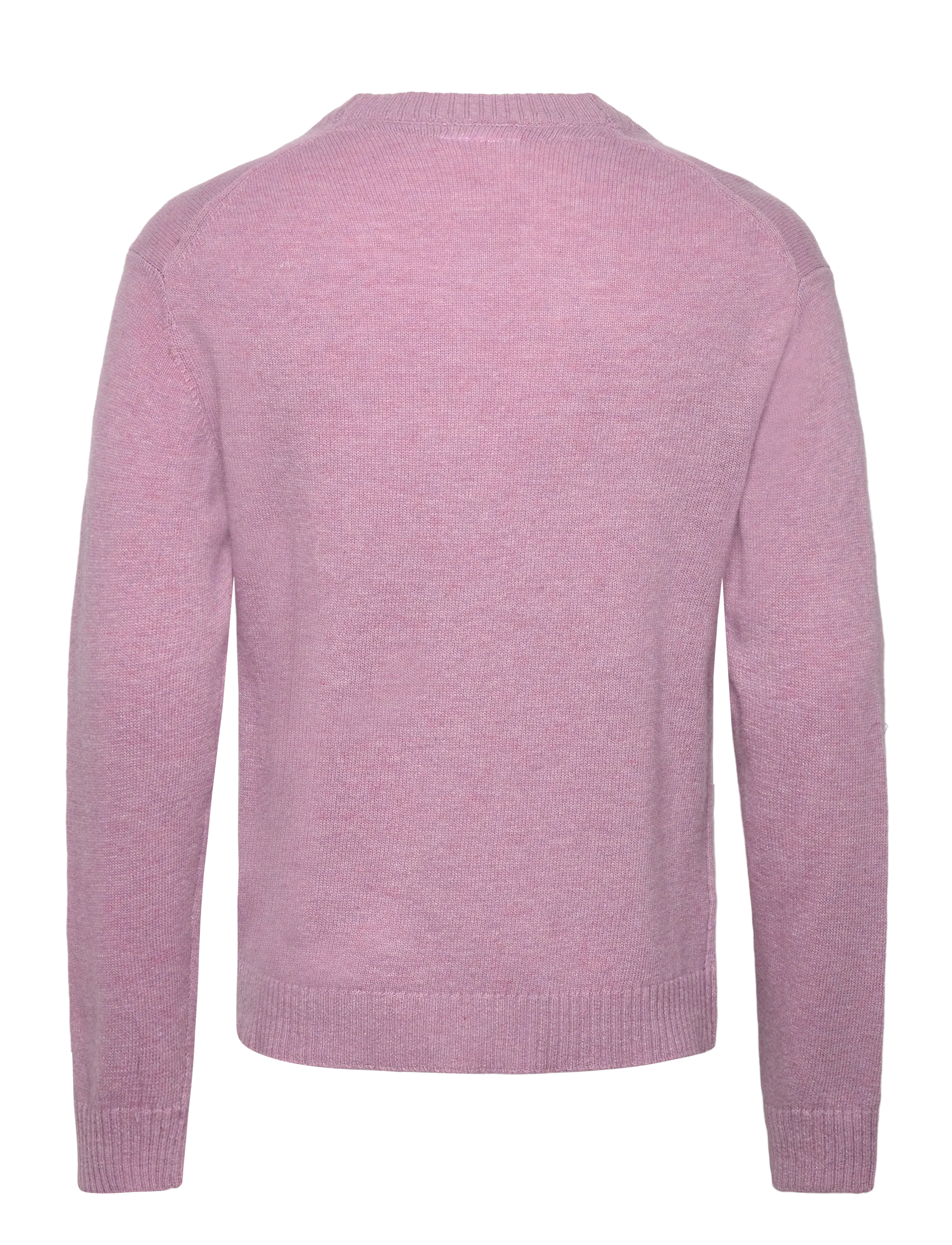 Lindbergh - Lambswool  button cardigan - koftor - lavender mel - 1