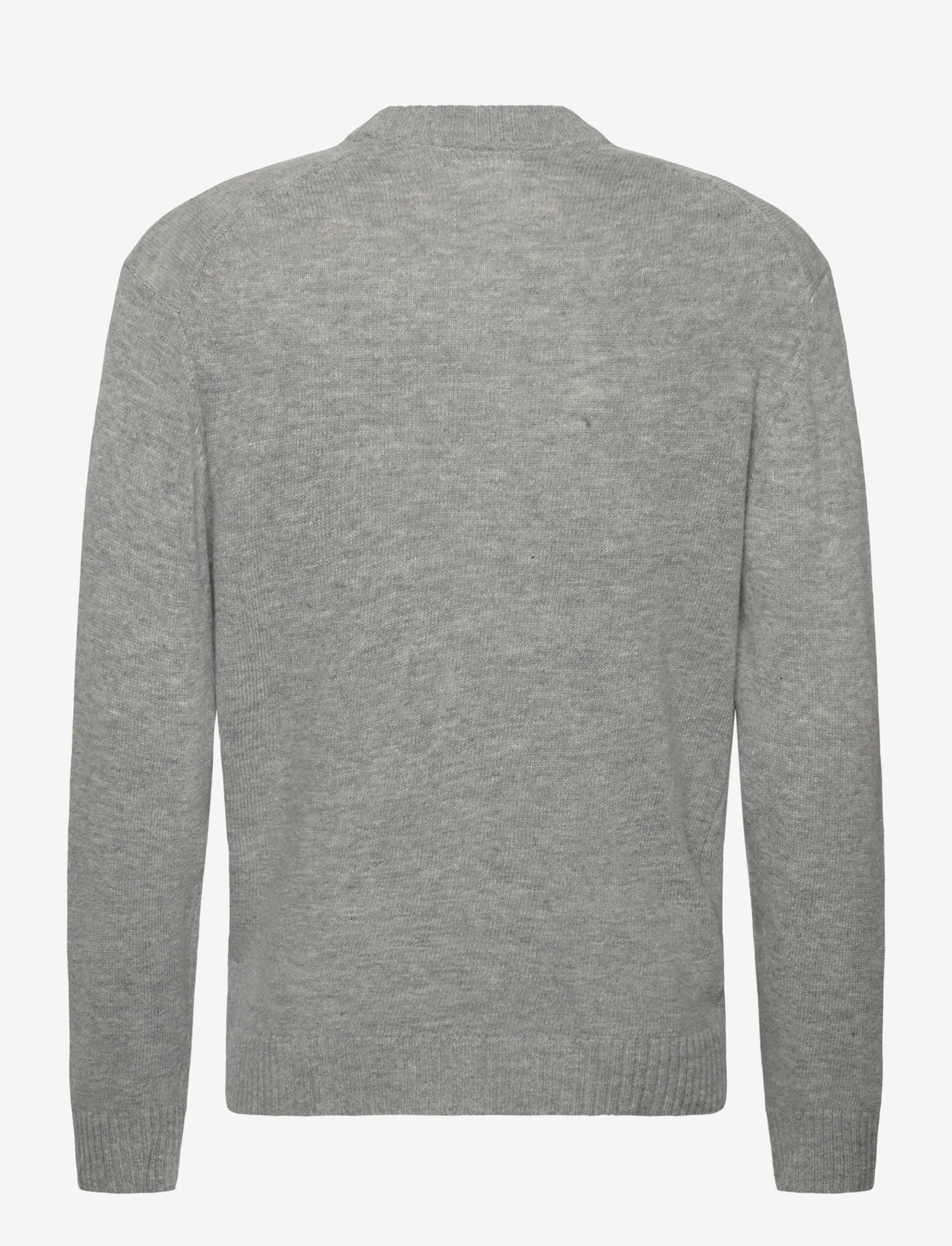 Lindbergh - Lambswool  button cardigan - efterårstøj - mid grey mel - 1