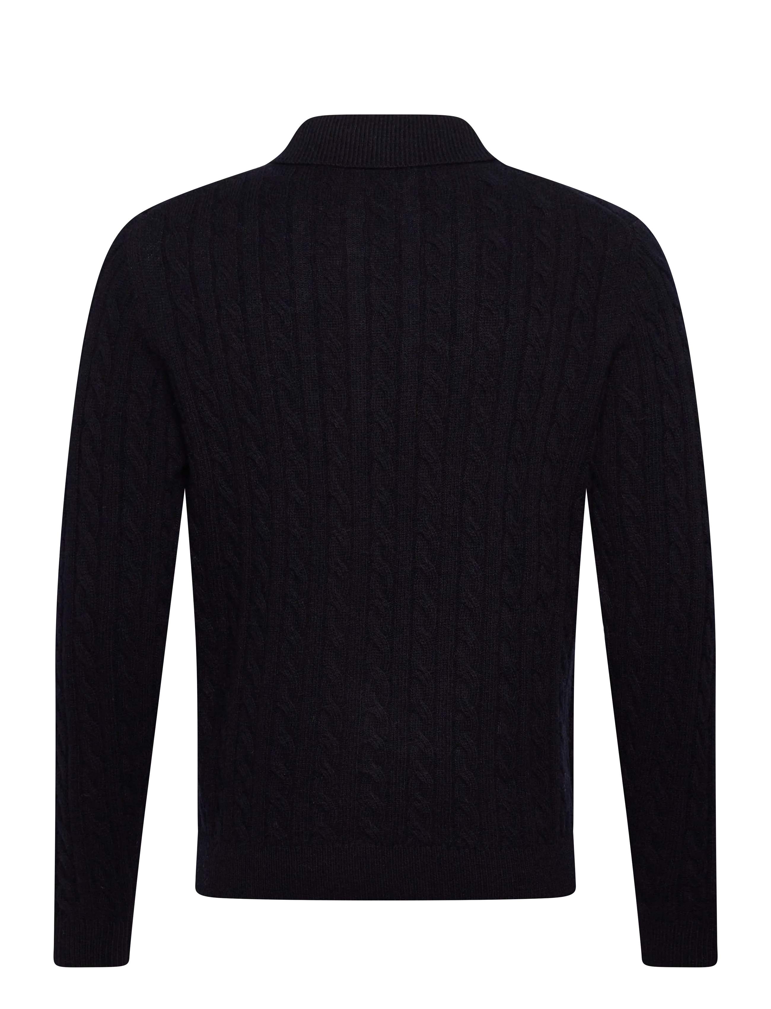 Lindbergh - Lambswool L/S button polo - langermede, strikkede pologensere - navy - 2