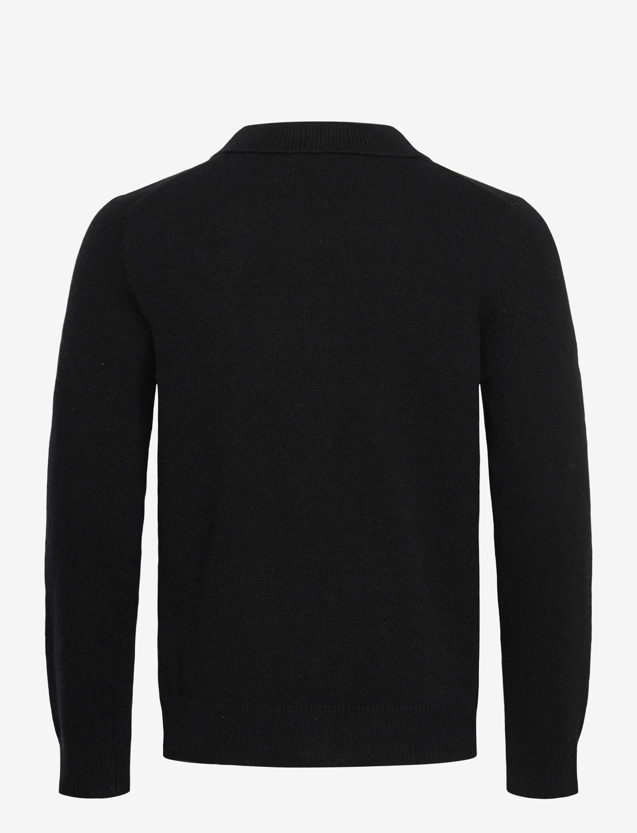 Lindbergh - Lambswool L/S cardigan with 2-way z - full zip tröjor - black - 2