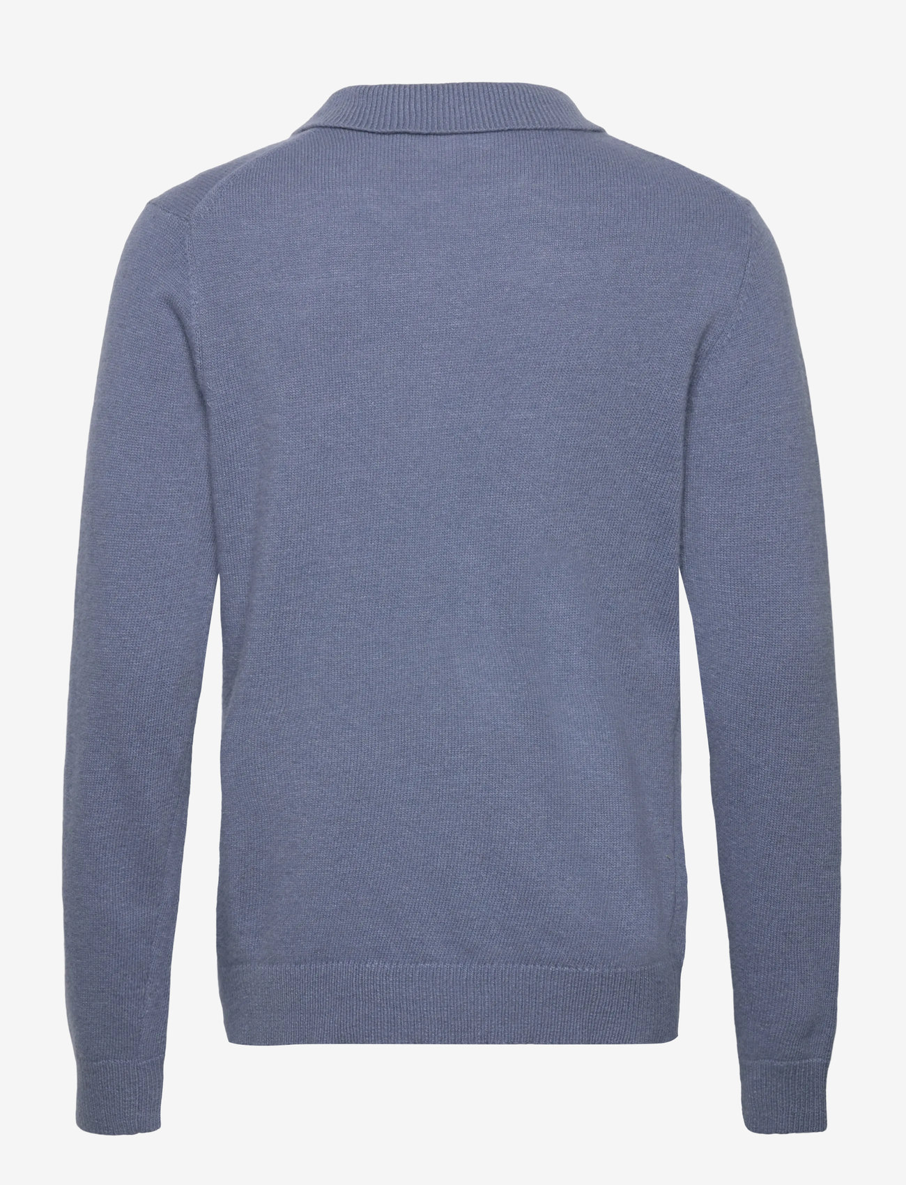 Lindbergh - Lambswool L/S cardigan with 2-way z - full zip tröjor - blue ice mel - 2