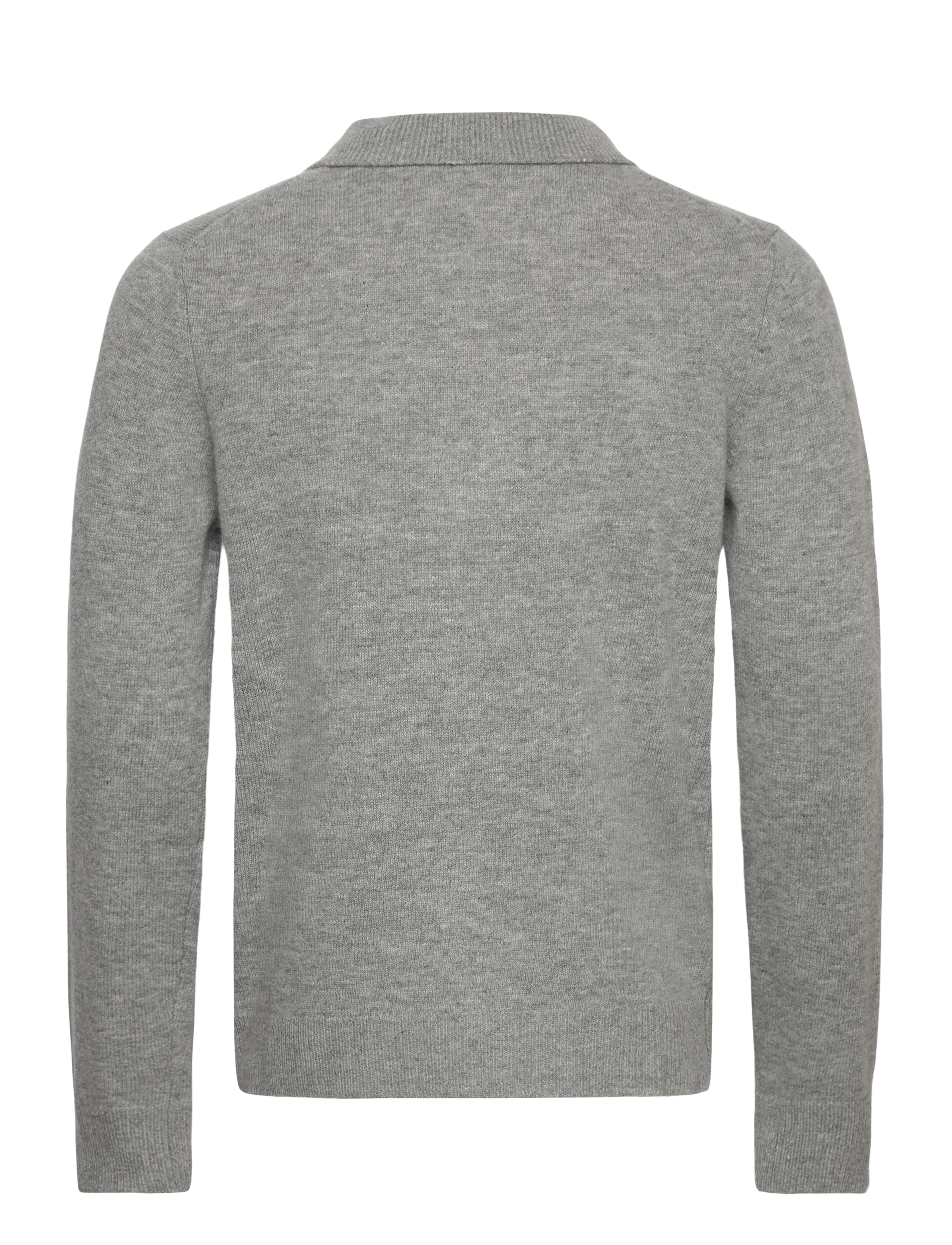 Lindbergh - Lambswool L/S cardigan with 2-way zip - fullzip strik - mid grey mel - 1