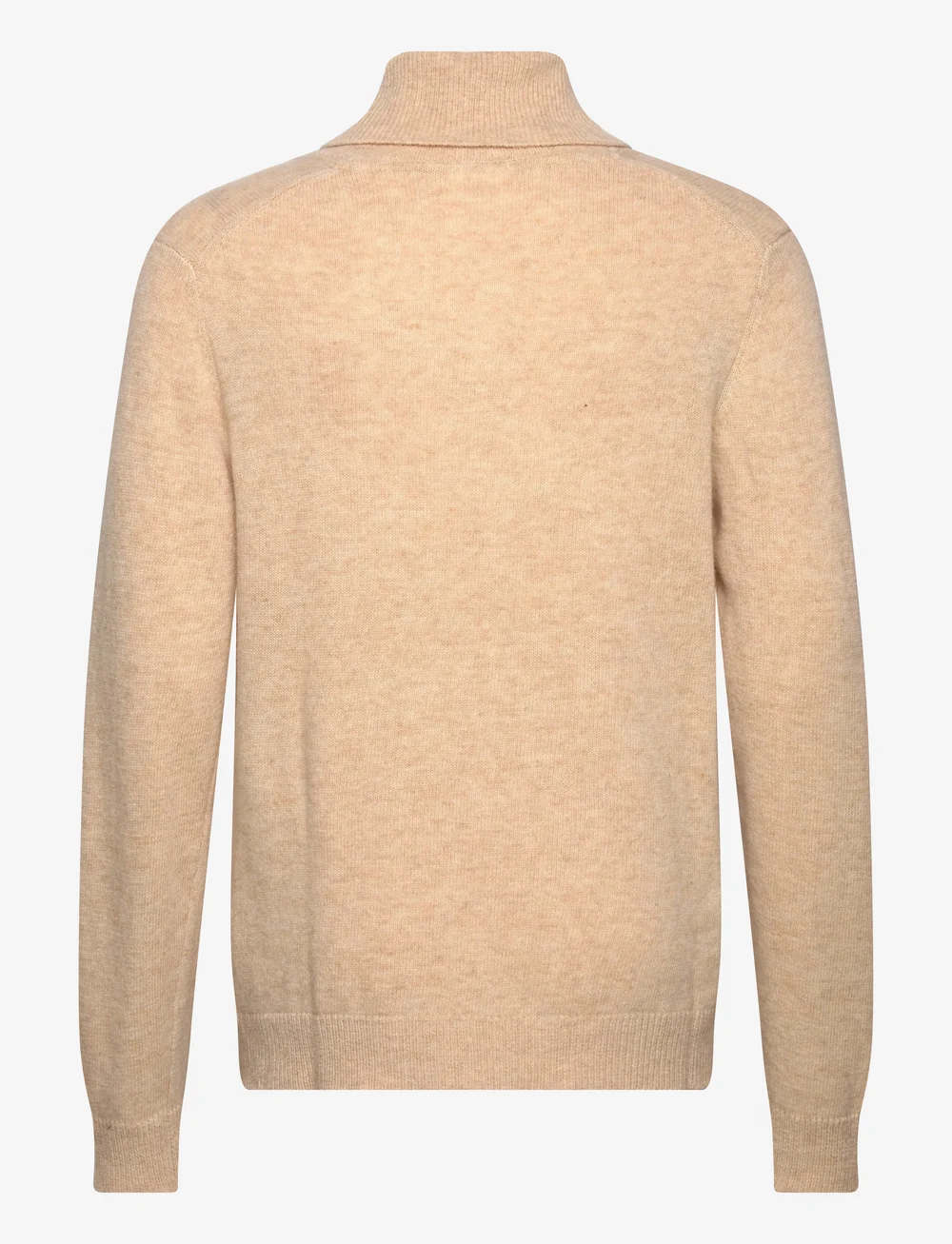 Lindbergh - Lambswool L/S shawl collar knit - v-necks - lt sand mel - 1