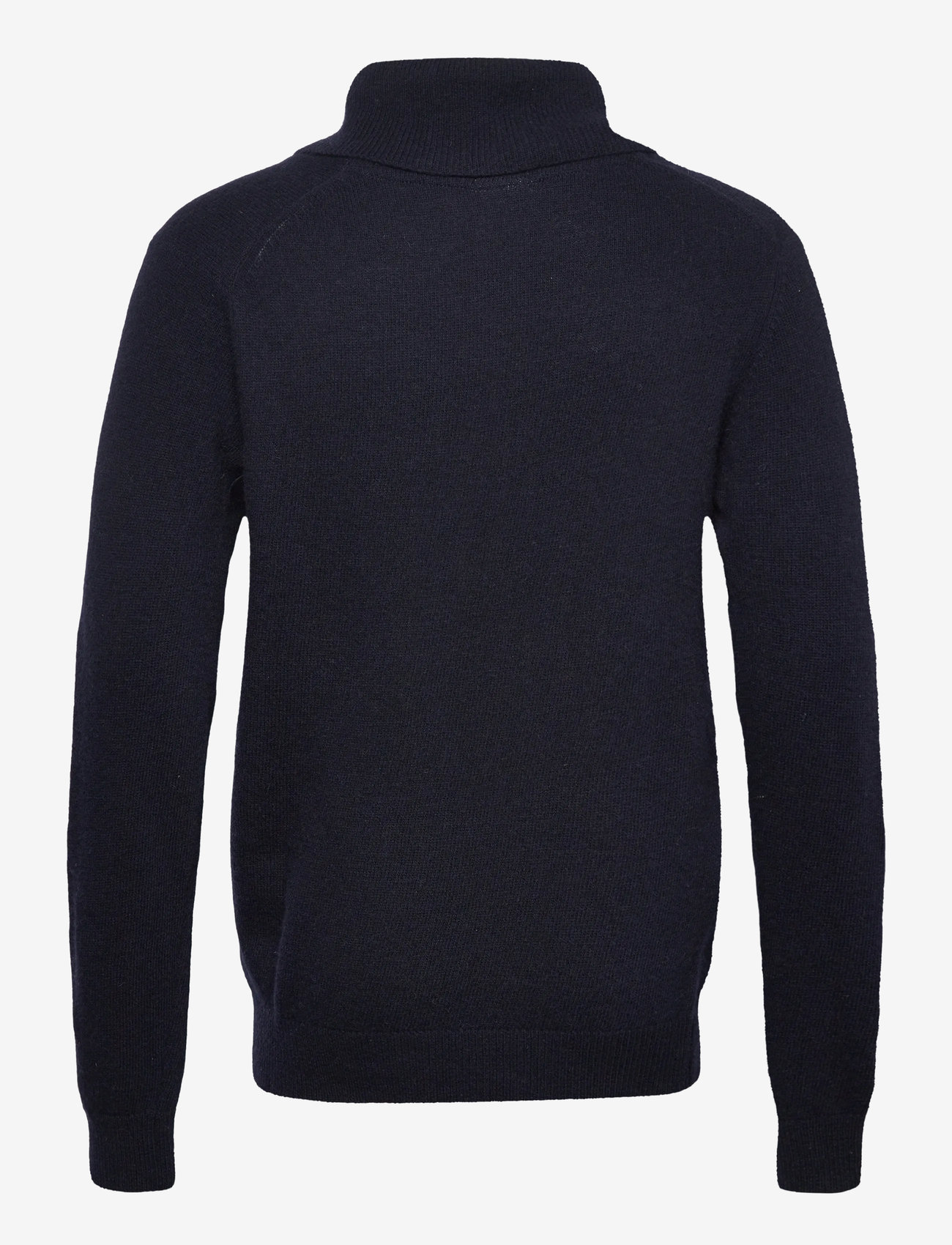 Lindbergh - Lambswool L/S shawl collar knit - v-hals - navy - 1