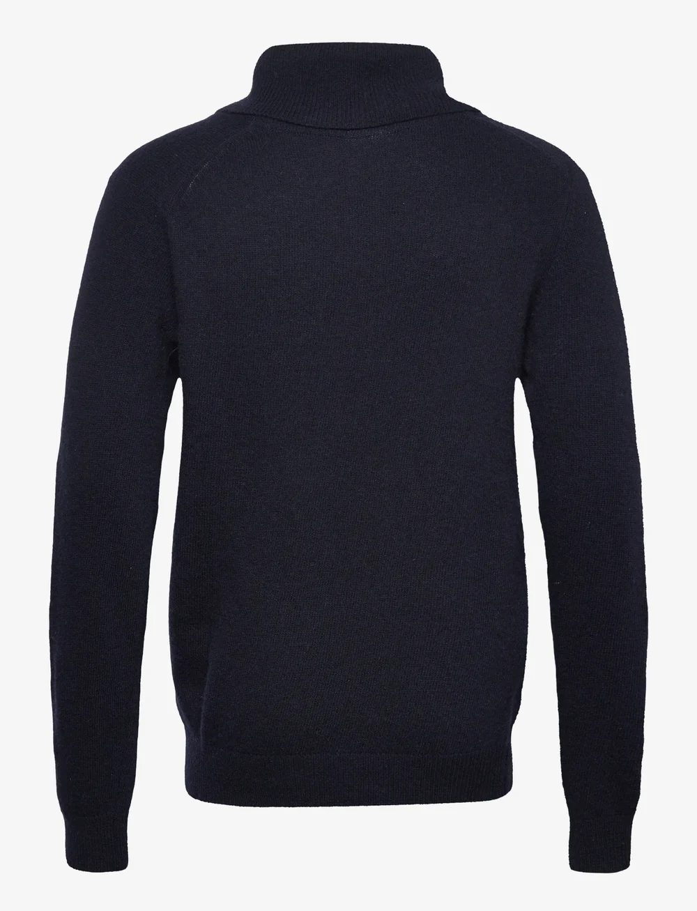 Lindbergh - Lambswool L/S shawl collar knit - v-necks - navy - 1