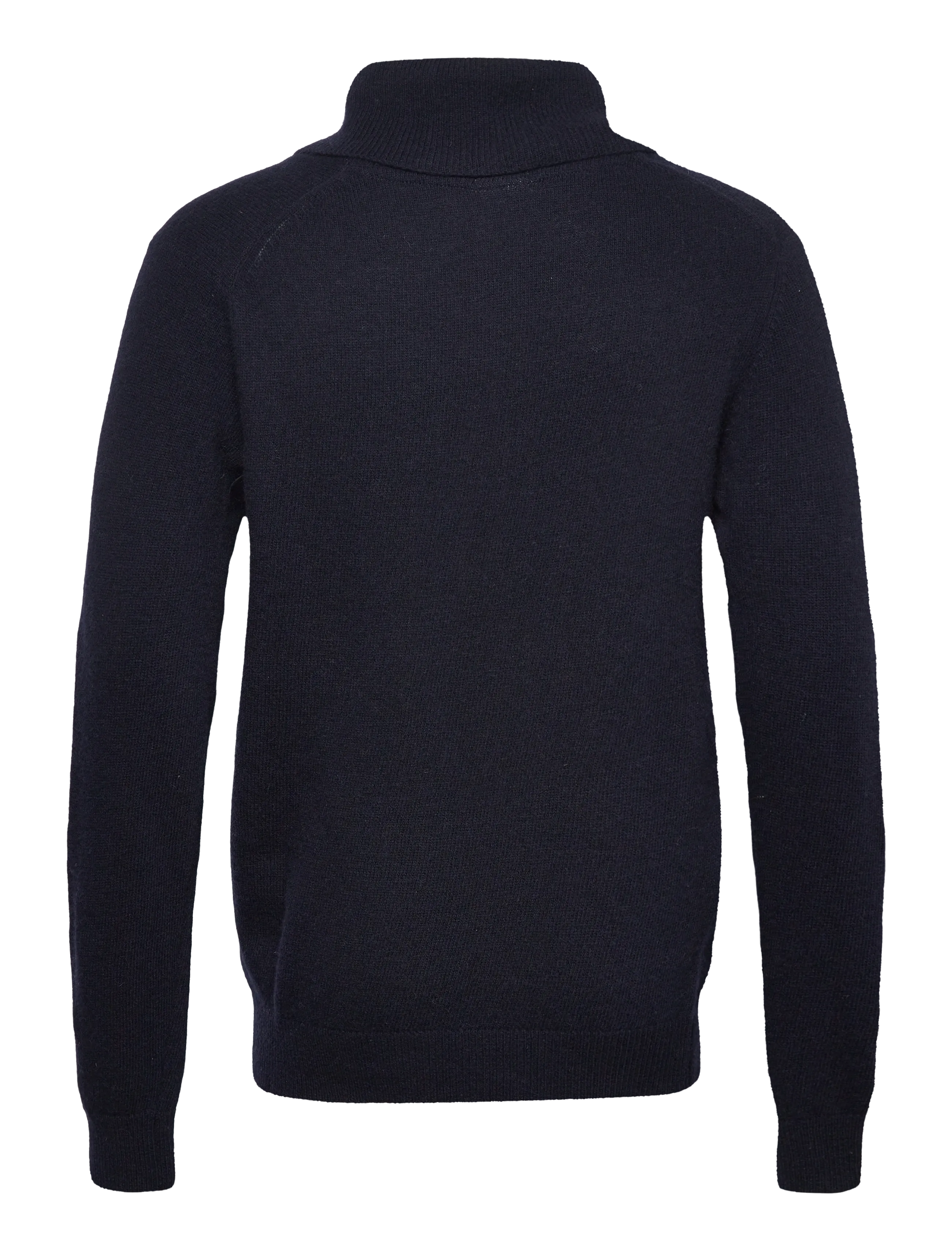 Lindbergh - Lambswool L/S shawl collar knit - v-hals - navy - 1