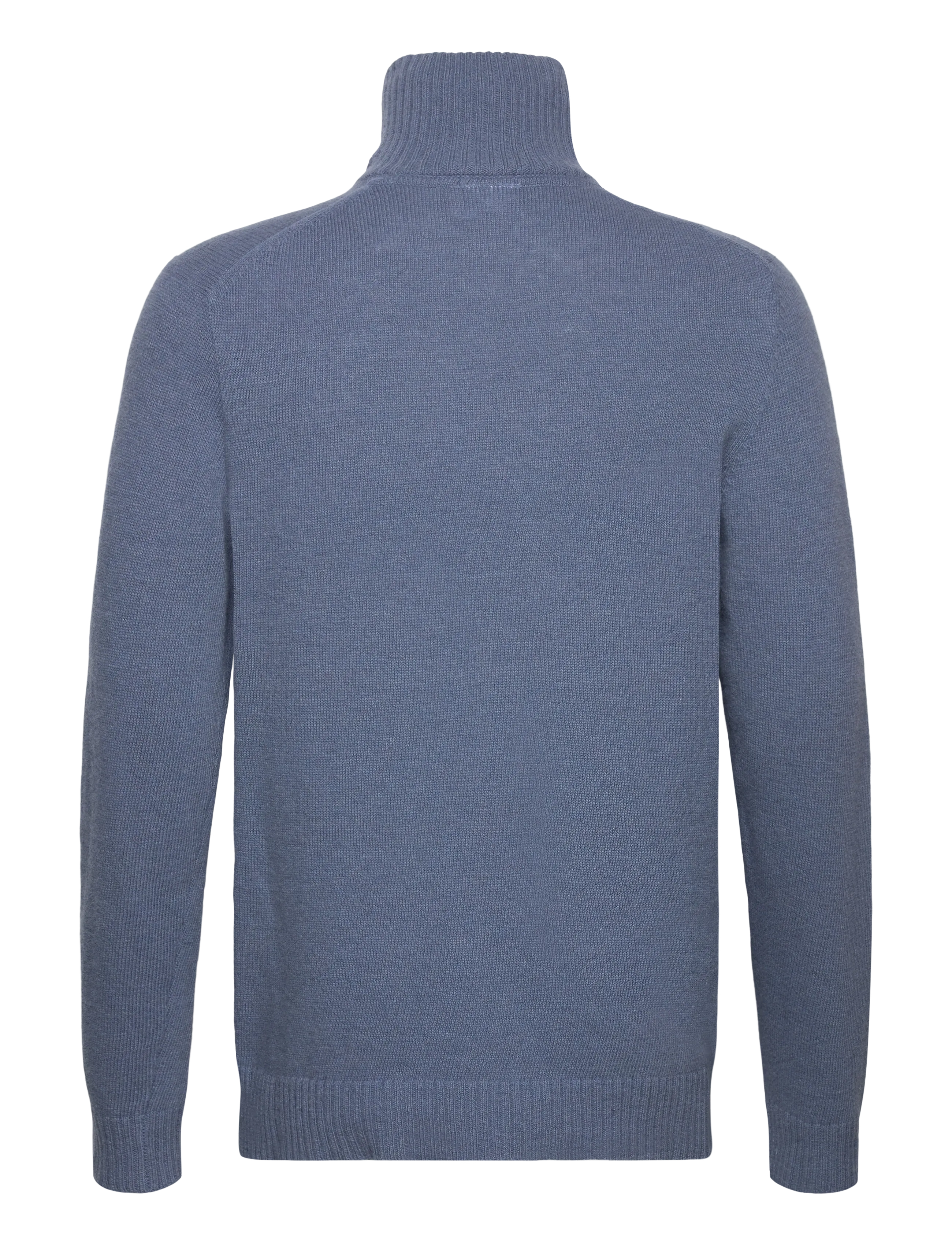 Lindbergh - Lambswool half zip knit oversize collar - tõmblukk-kaelusega džemprid - blue ice mel - 1
