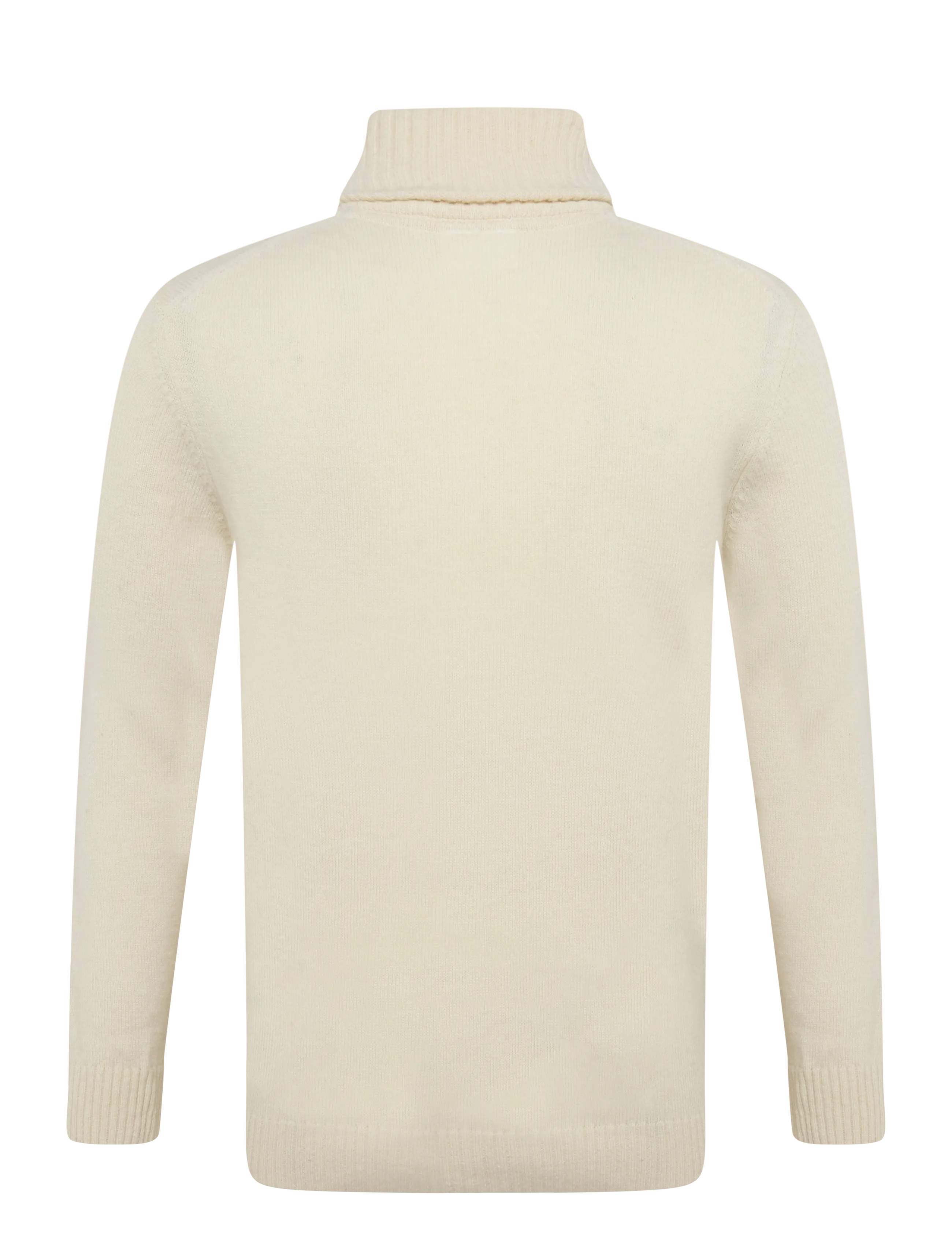 Lindbergh - Lambswool half zip knit oversize collar - pullover mit halbem reißverschluss - chalk white - 1
