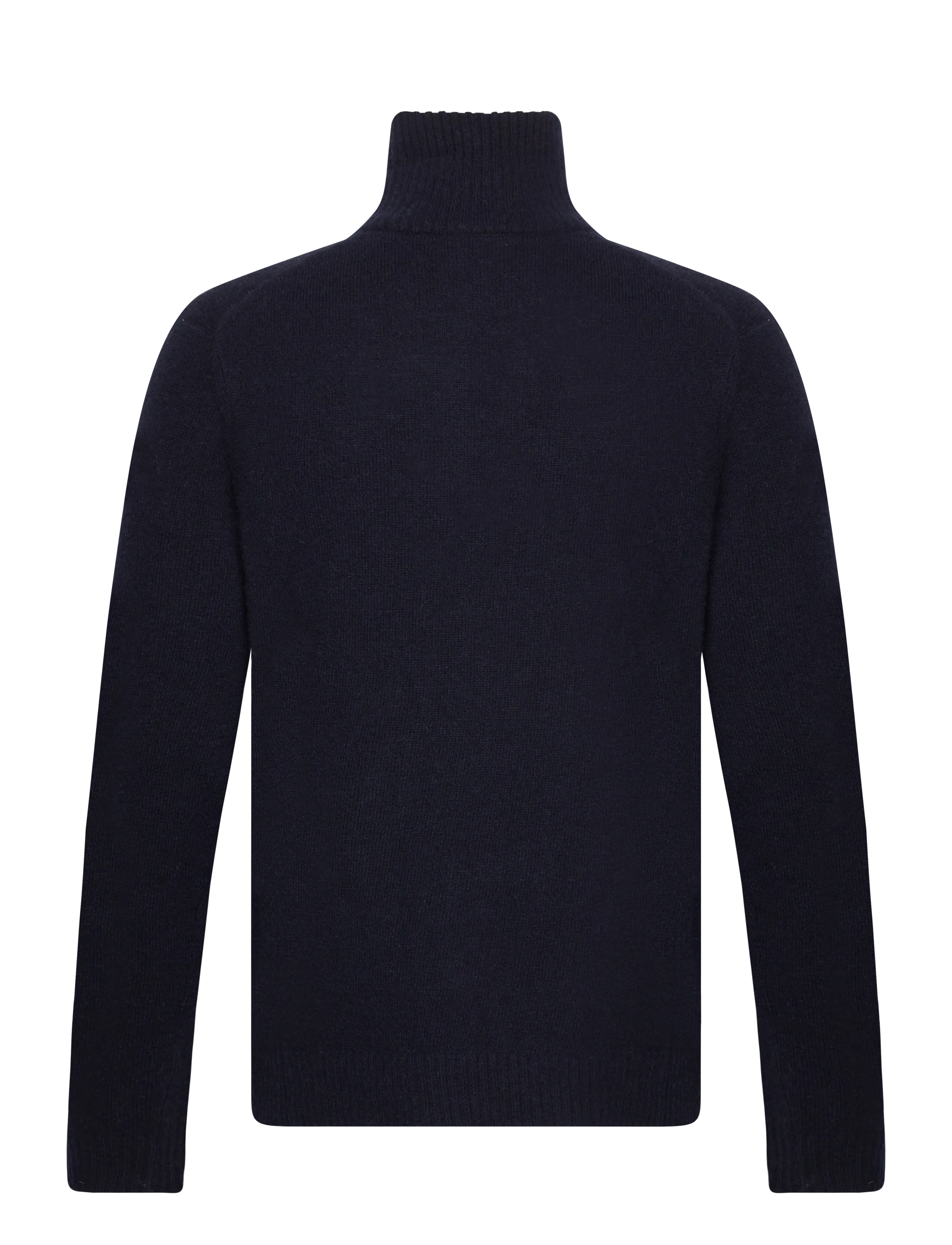 Lindbergh - Lambswool half zip knit oversize collar - tõmblukk-kaelusega džemprid - navy - 2
