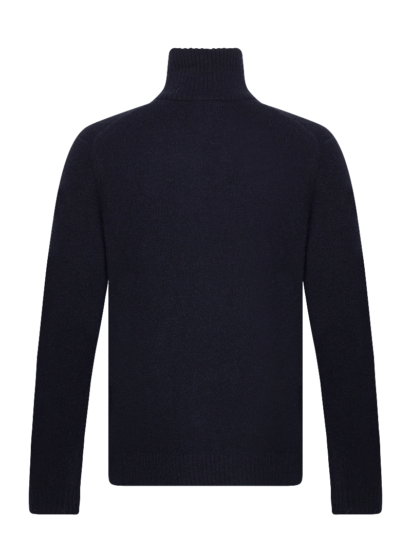 Lindbergh - Lambswool half zip knit oversize co - pullover mit halbem reißverschluss - navy - 2